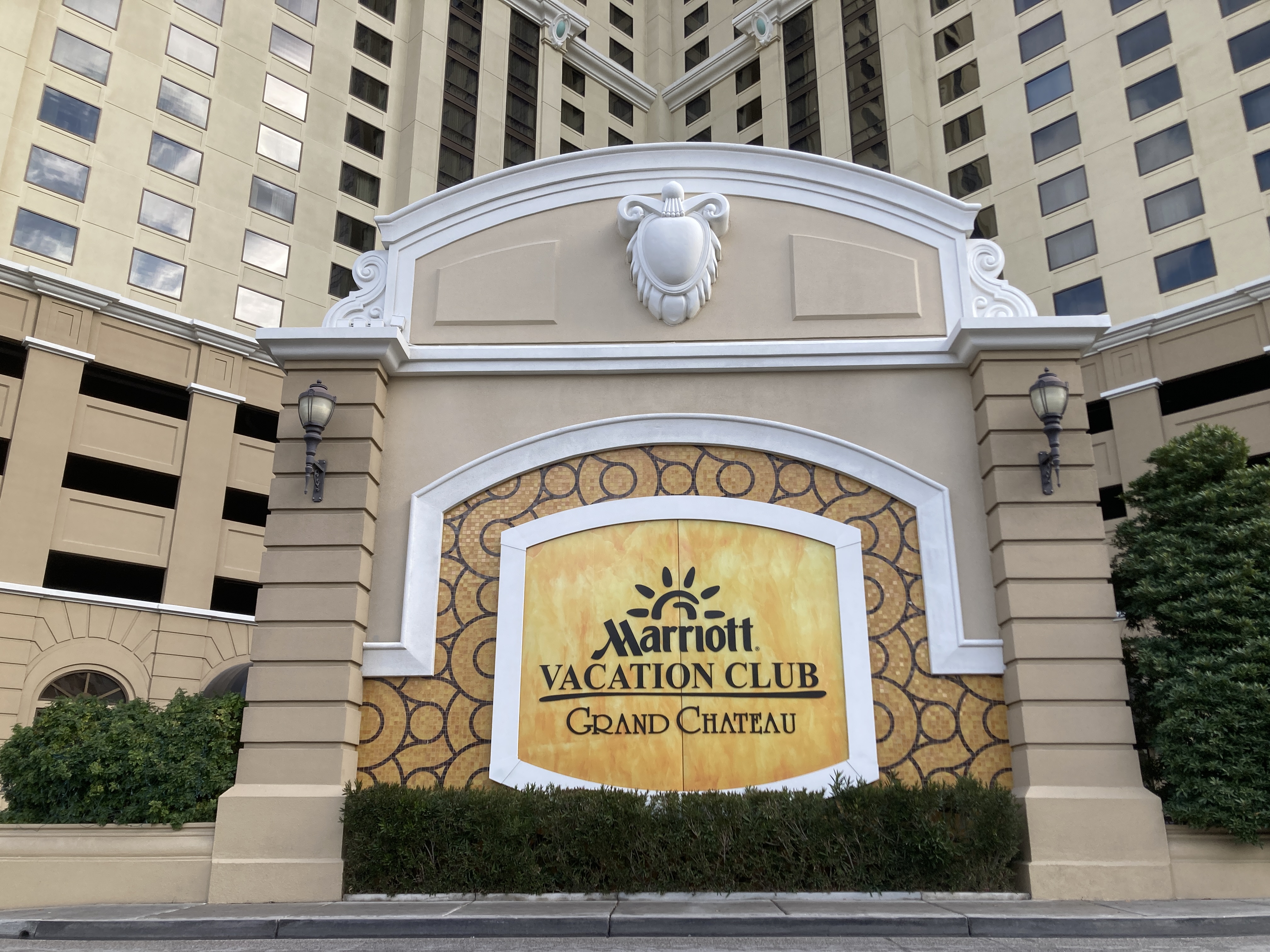 Marriott Vacation Club Marriotts Grand Chateau Las Vegas sign