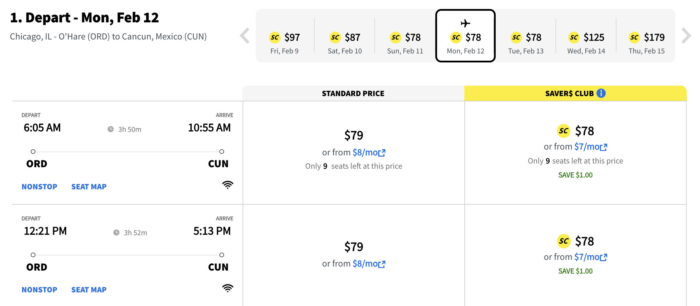 Spirit ORD CUN deal Spirit ORD CUN deal