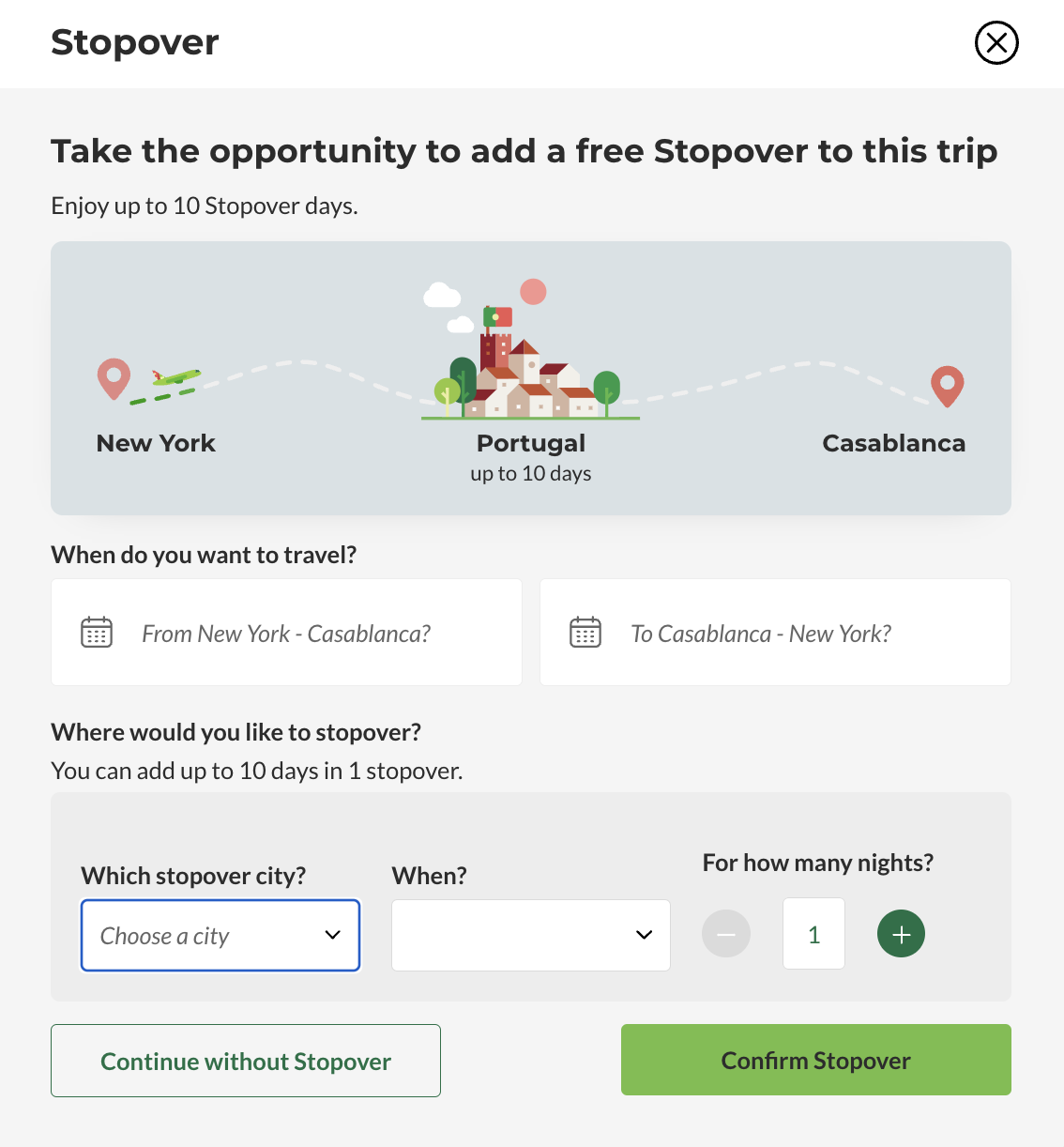 TAP Air Portugal Stopover Program