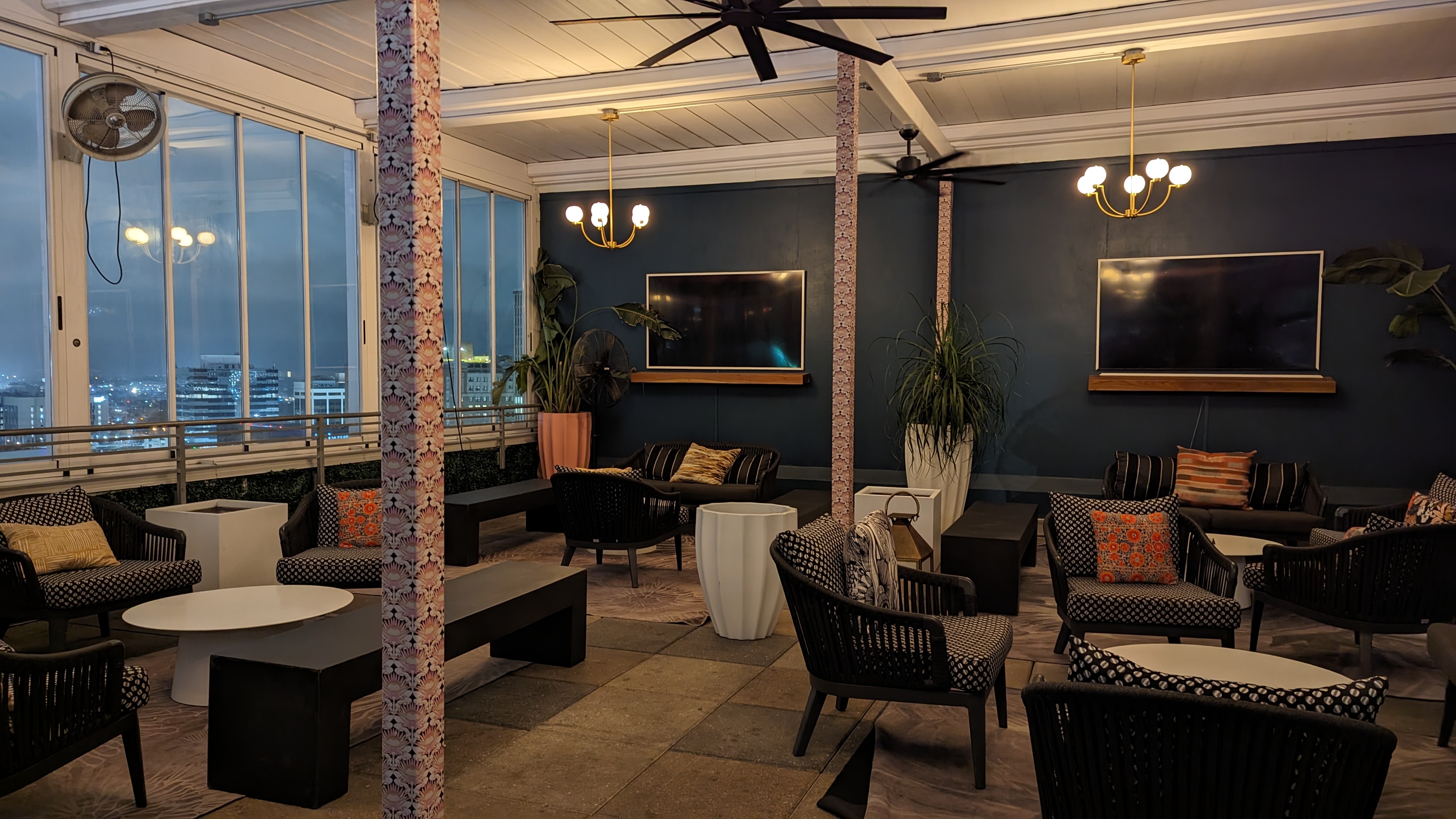 The Troubadour Hotel New Orleans food and beverage Ingenue rooftop bar additional seating