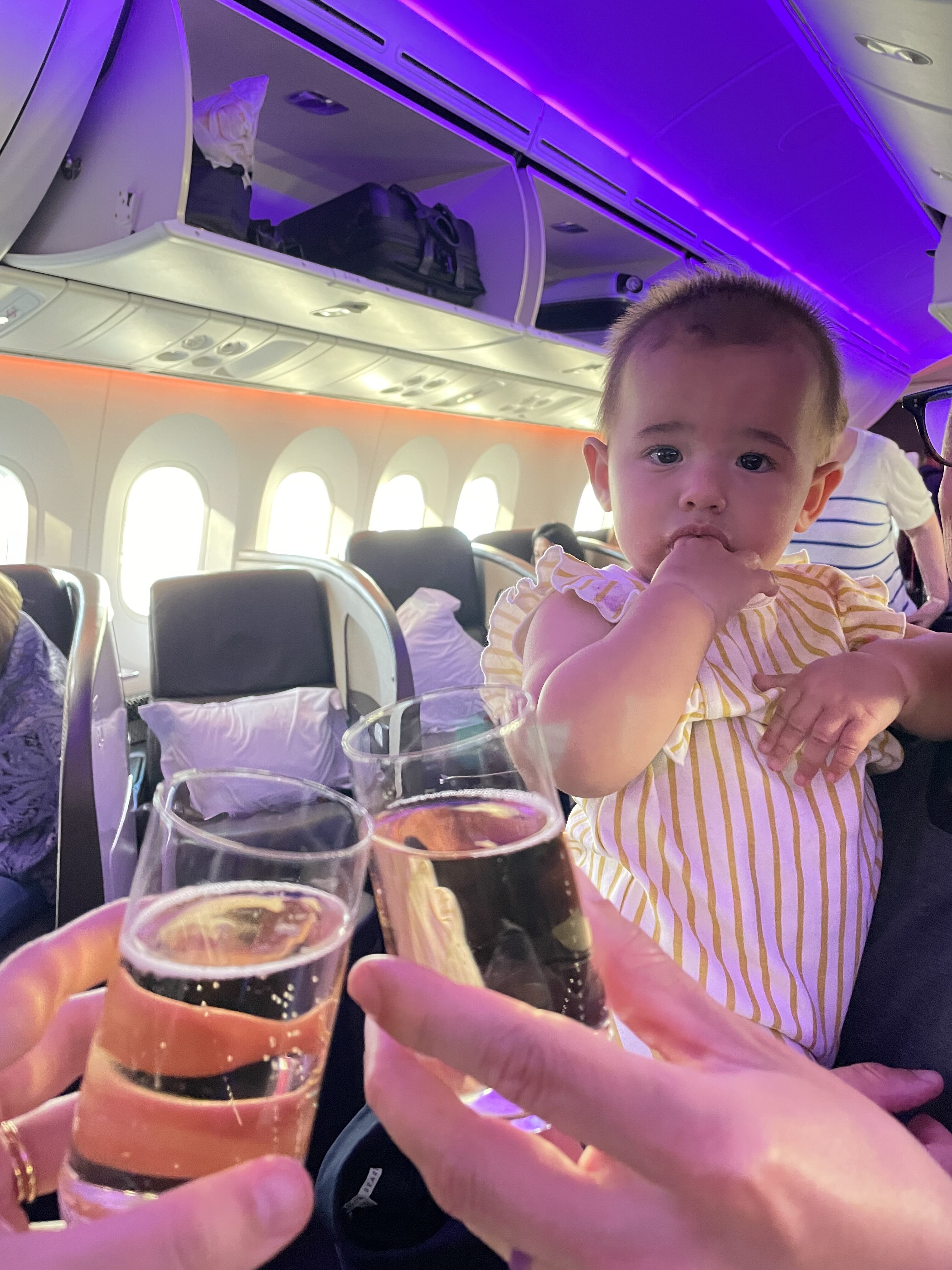 Toddler Flying in Virgin Upper Class Toddler Flying in Virgin Upper Class