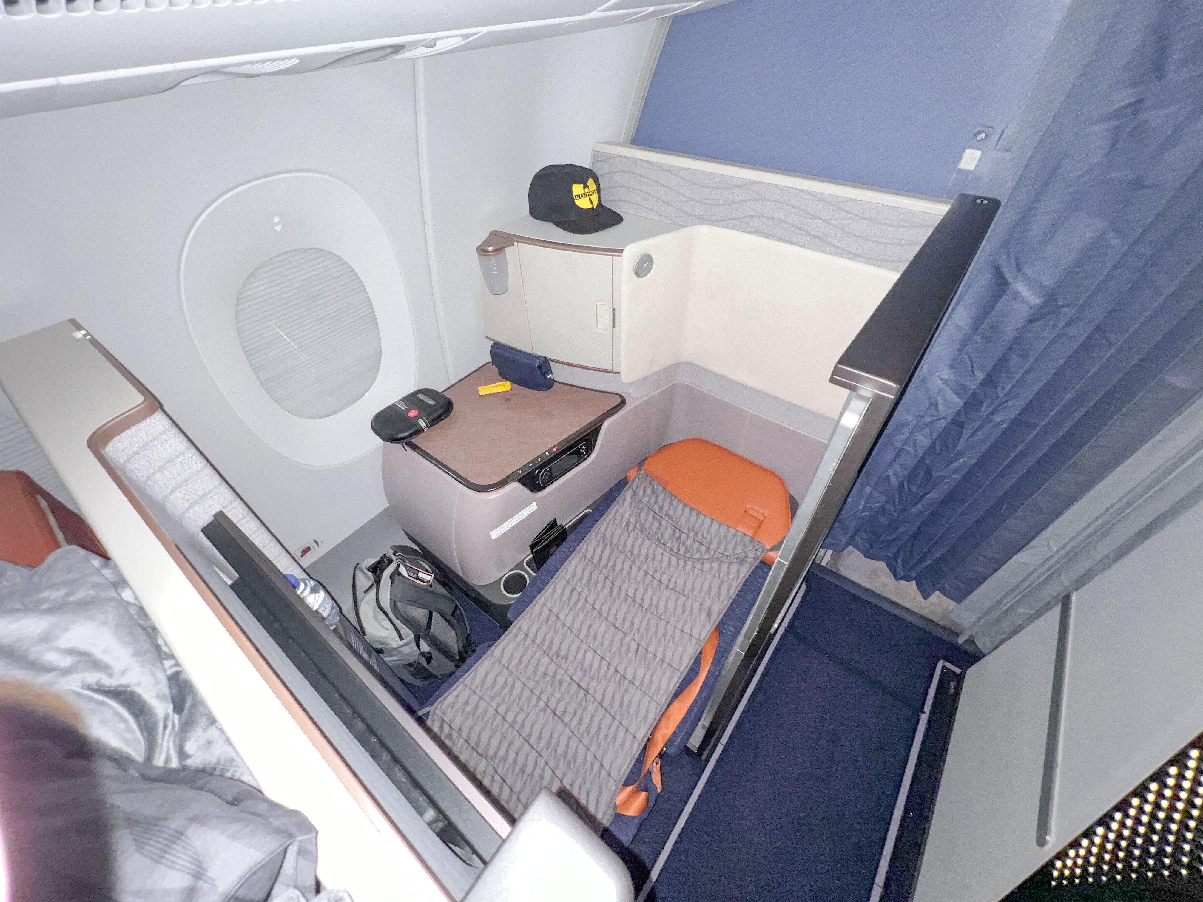 Turkish J A350 2024 bed lie flat with just mattress pad Turkish J A350 2024 bed lie flat with just mattress pad