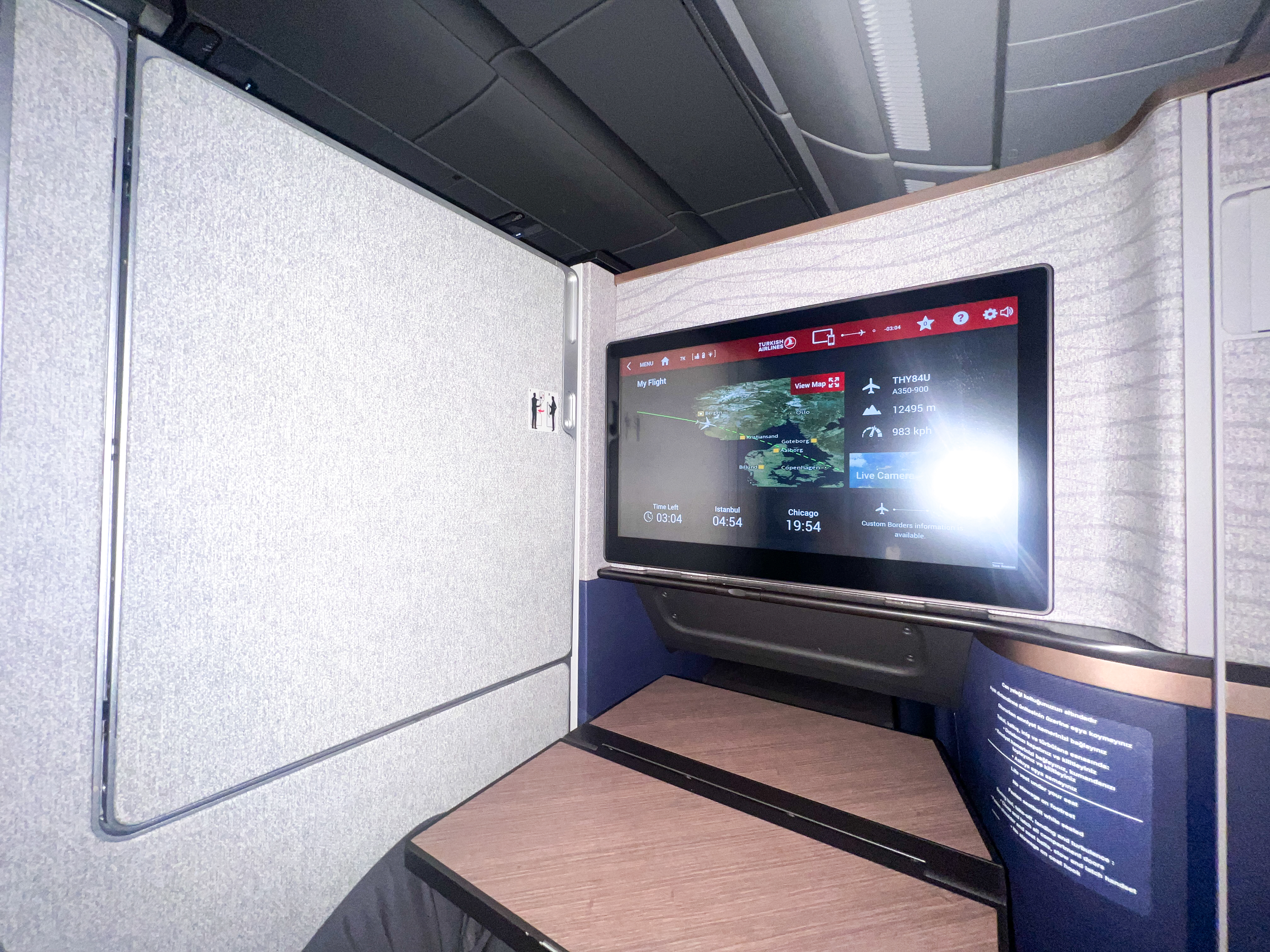Turkish J A350 2024 door closed w IFE Turkish J A350 2024 door closed w IFE