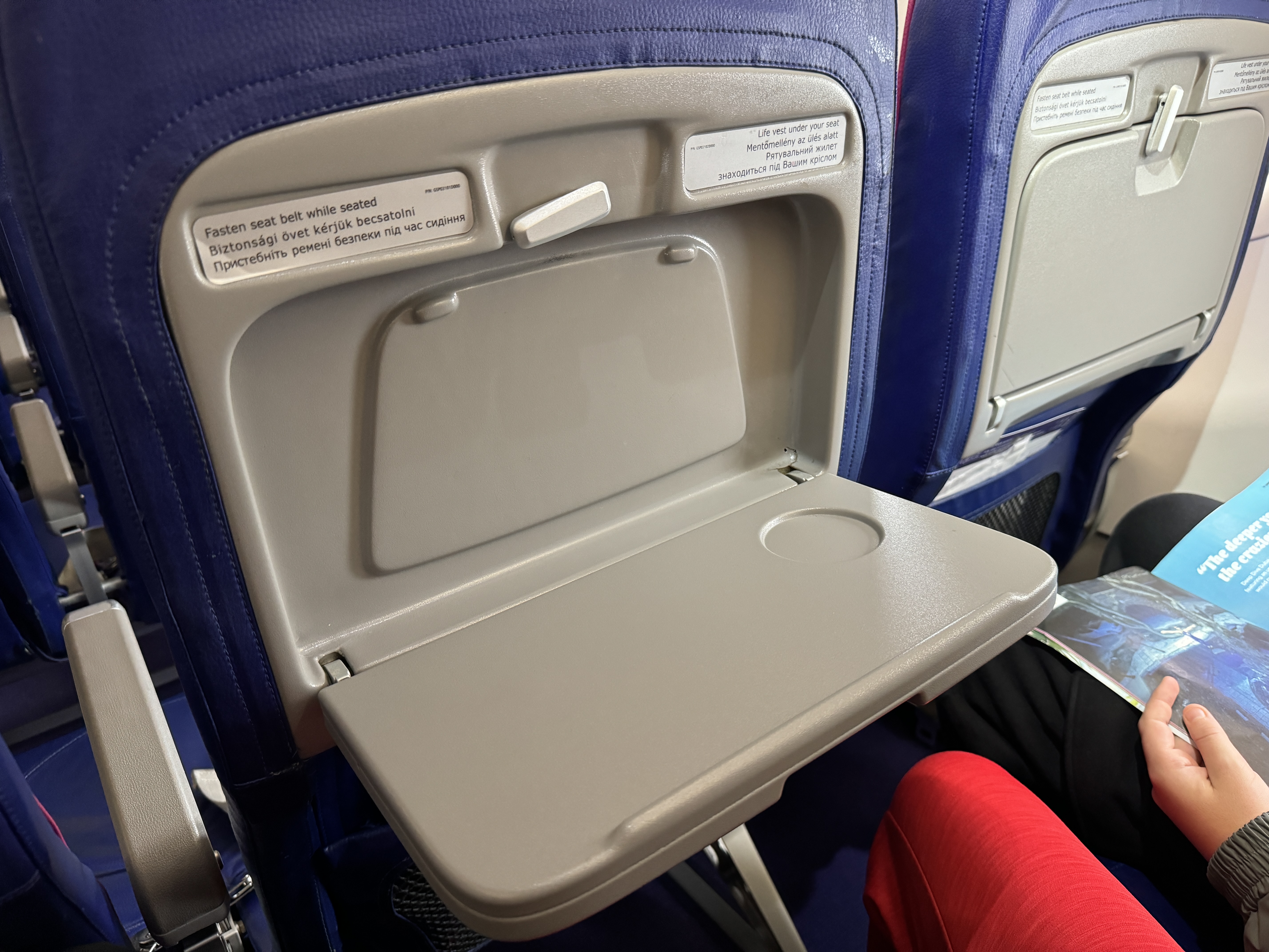 Wizz Air CPH GDN tray table