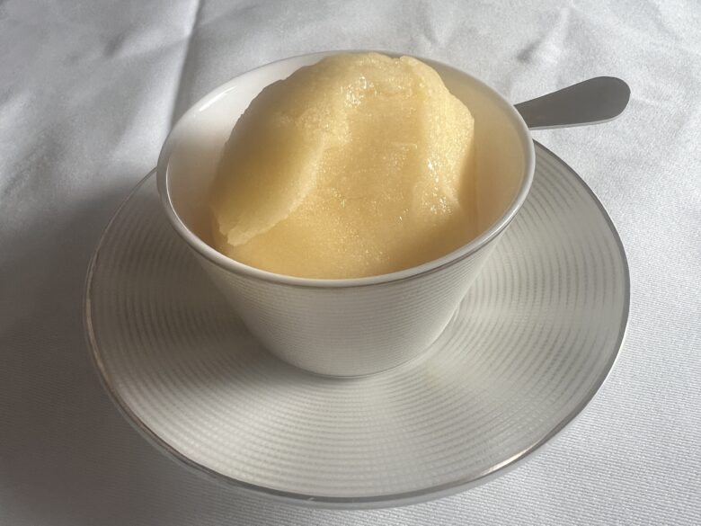 Etihad First Class Apartment Mango sorbet Etihad First Class Apartment Mango Sorbet