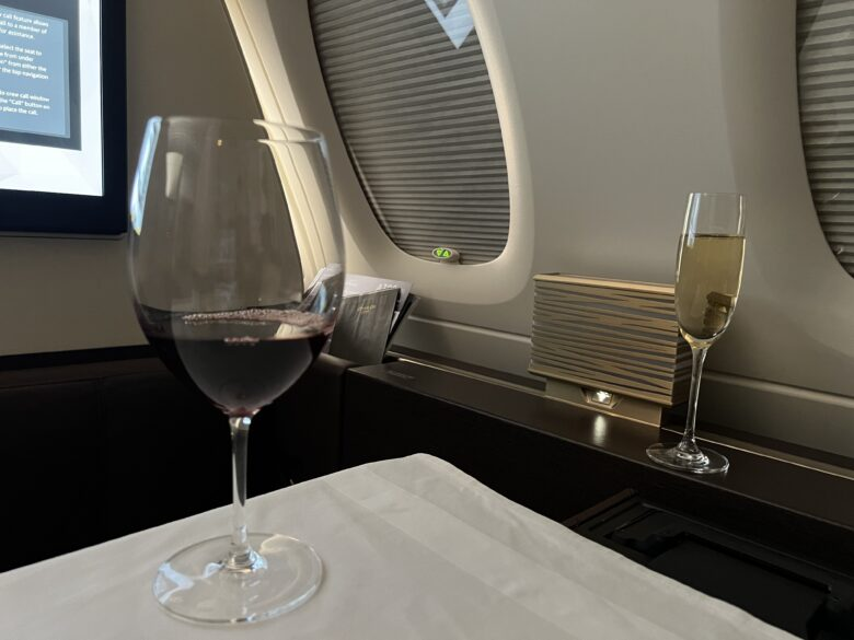 Etihad First Class Apartment Wine and Champagne Etihad First Class Apartment Wine and Champagne