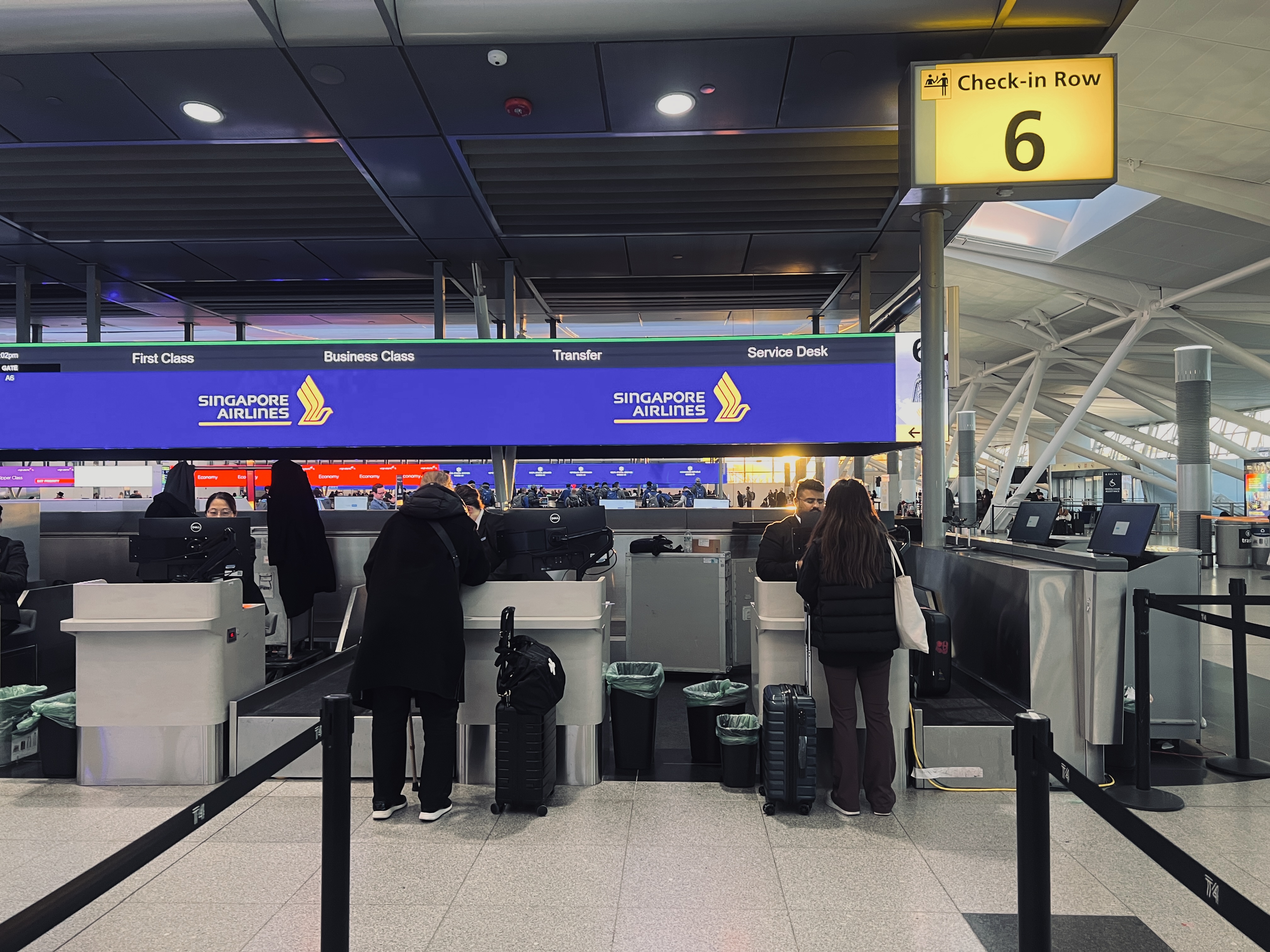 Singapore check in counter JFK Singapore check in counter JFK