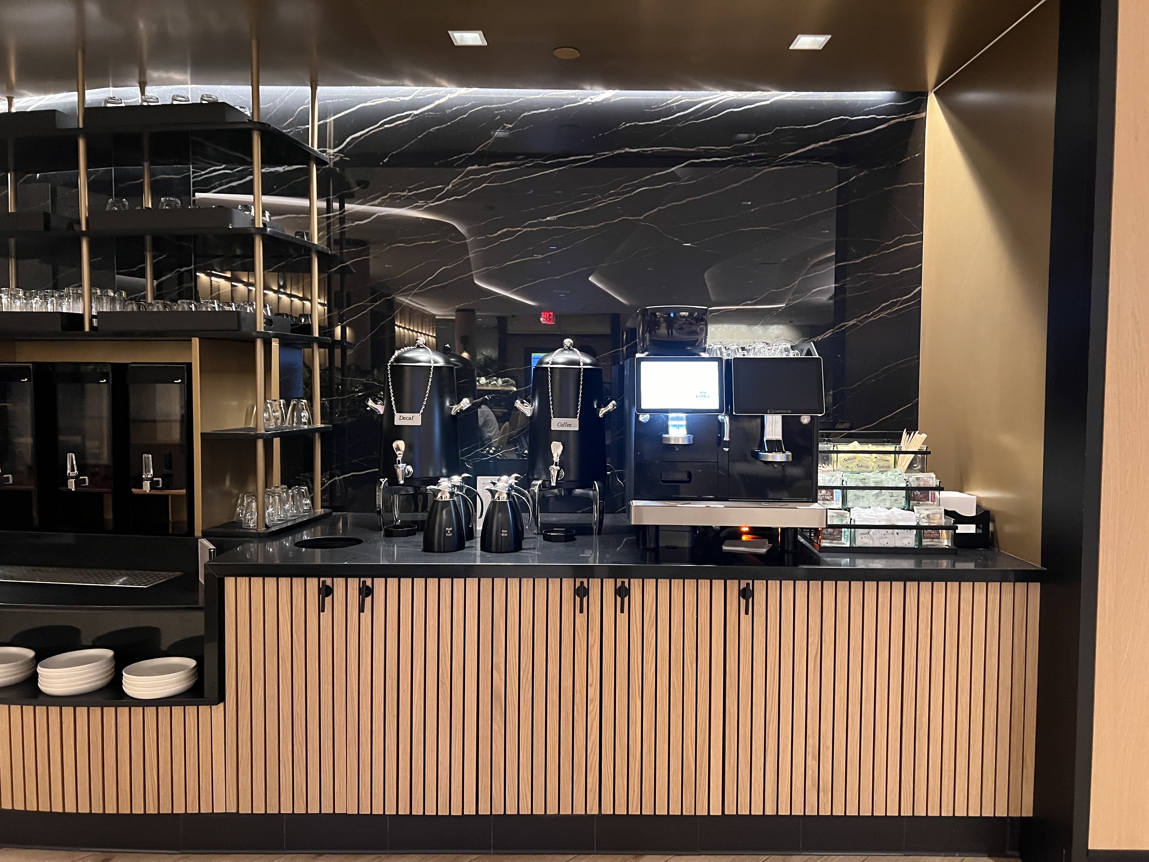 Chase Sapphire Lounge JFK coffee machine Chase Sapphire Lounge JFK coffee machine