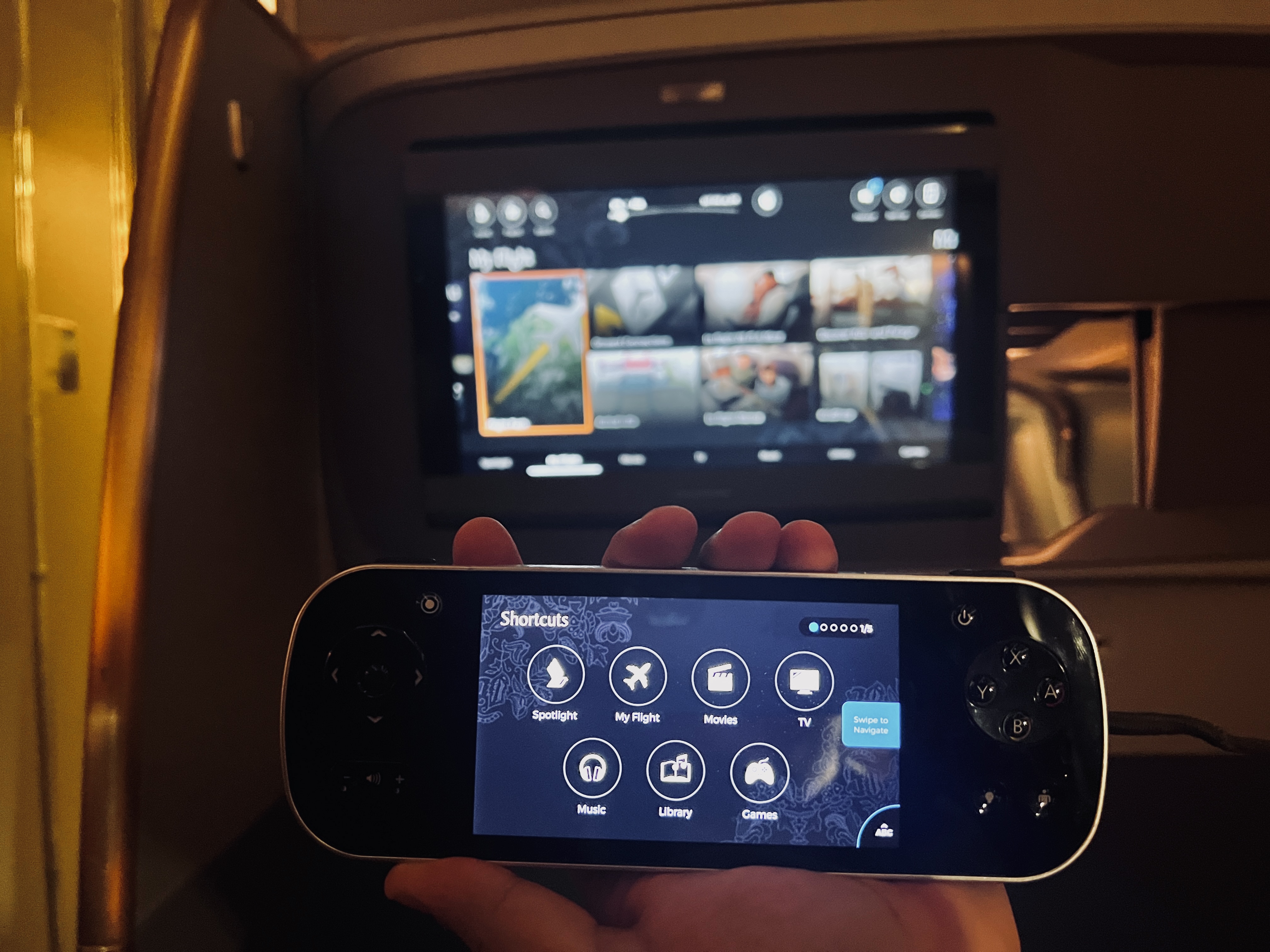 Singapore business 777 tv remote and IFE Singapore business 777 tv remote and IFE