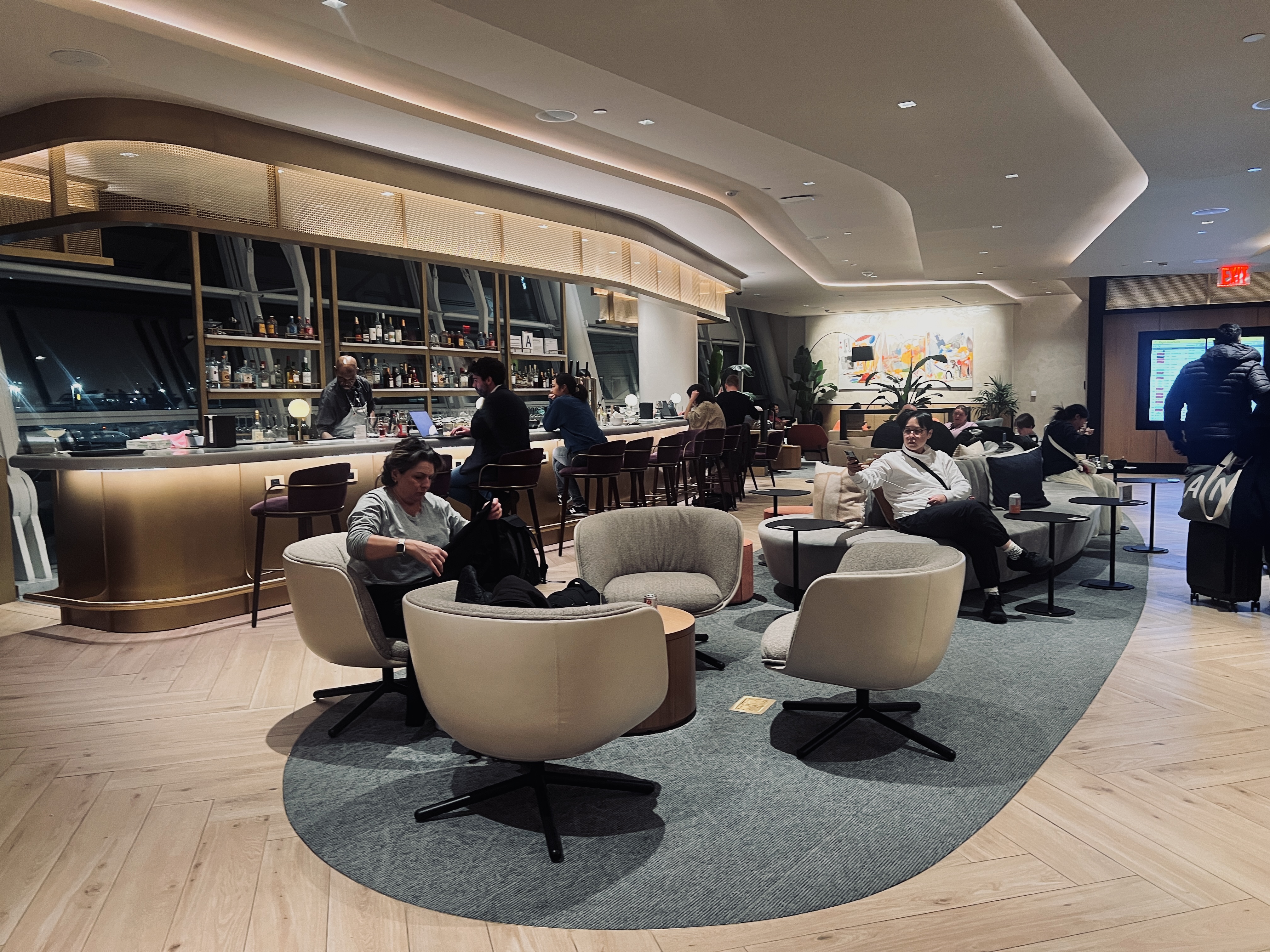 Chase Sapphire Lounge JFK seating open main Chase Sapphire Lounge JFK seating open main