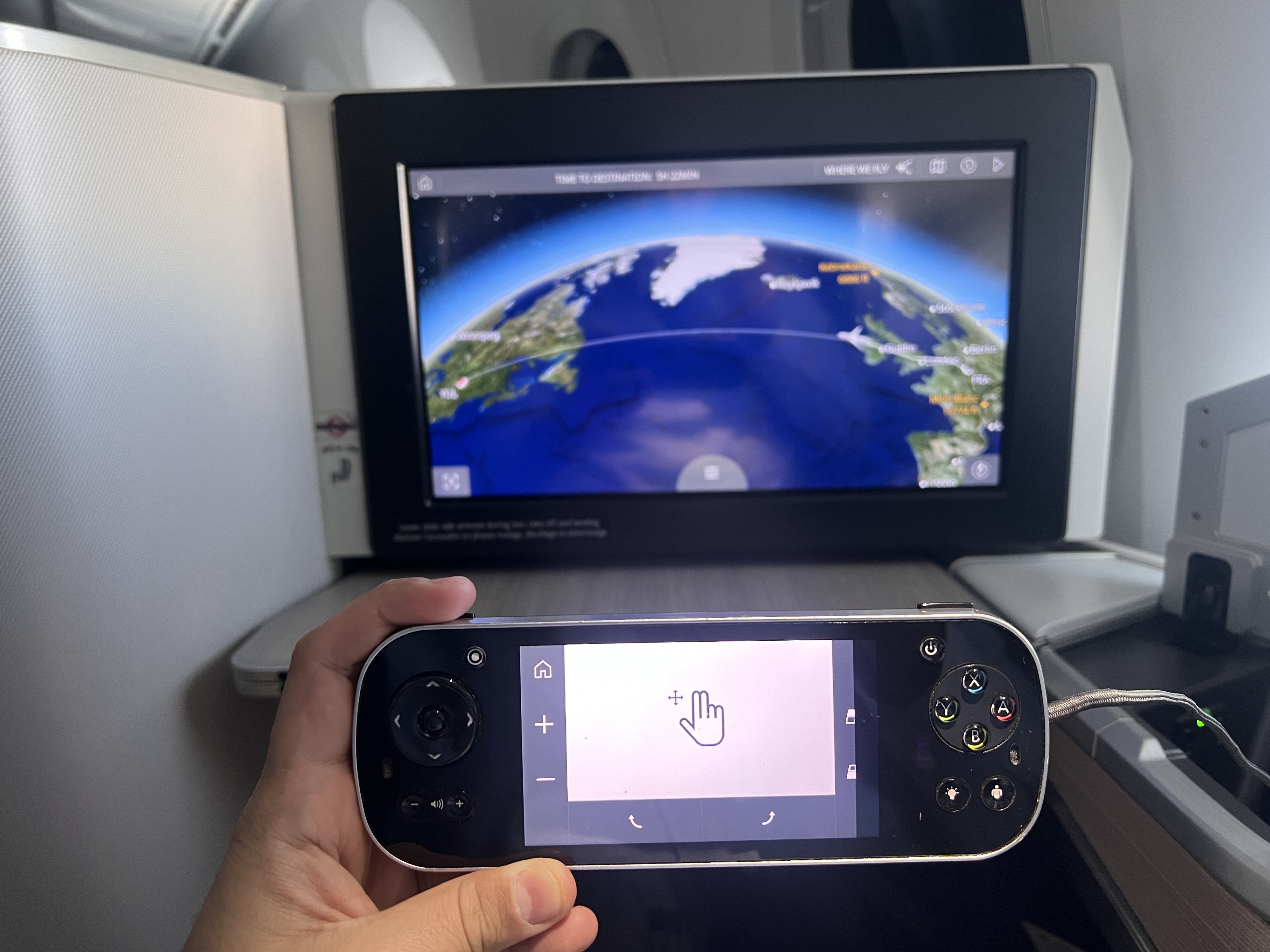 Air Canada business class IFE remote Air Canada business class IFE remote