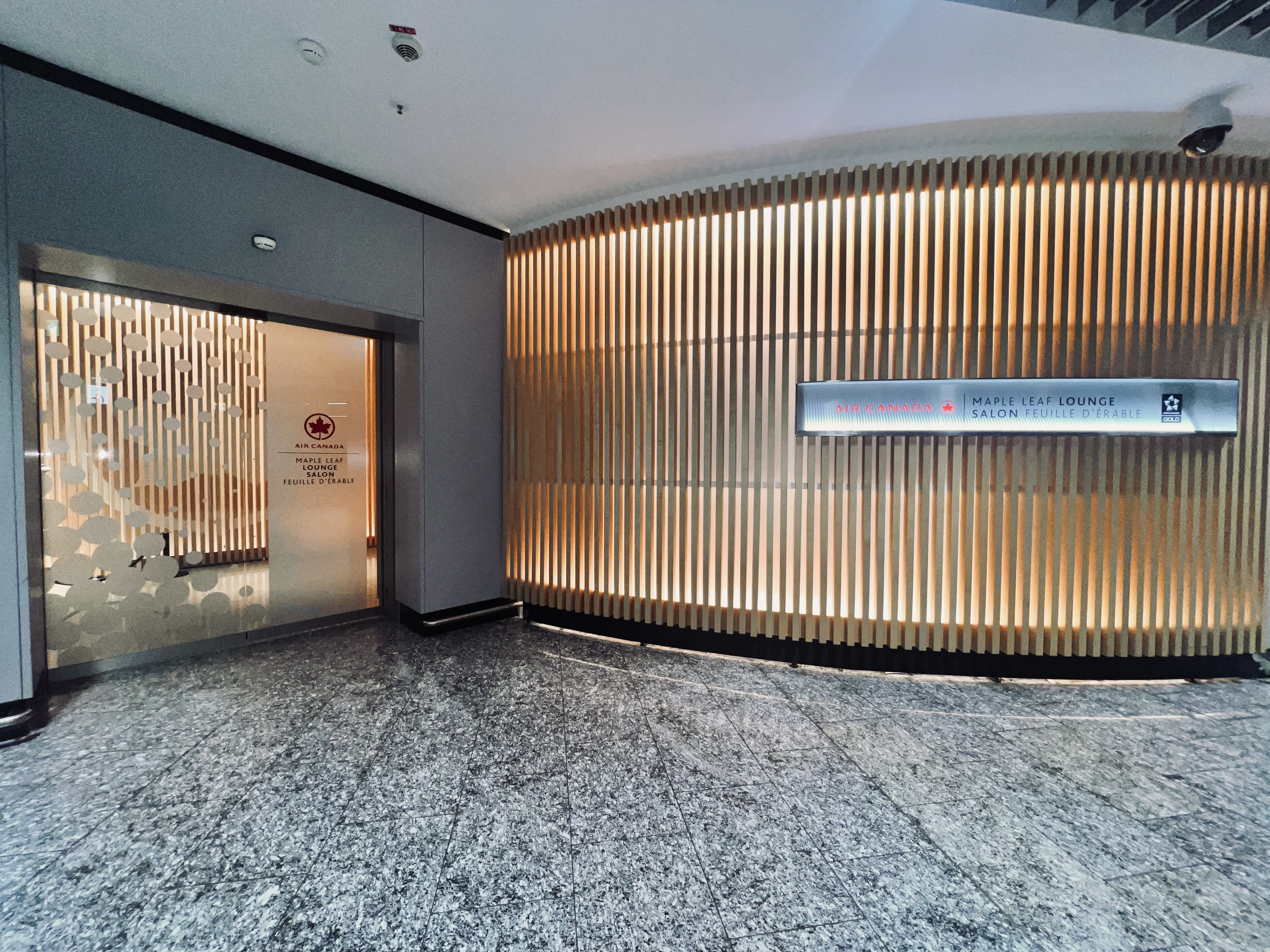Air Canada business Maple Leaf Lounge Frankfurt entrance Air Canada business Maple Leaf Lounge Frankfurt entrance