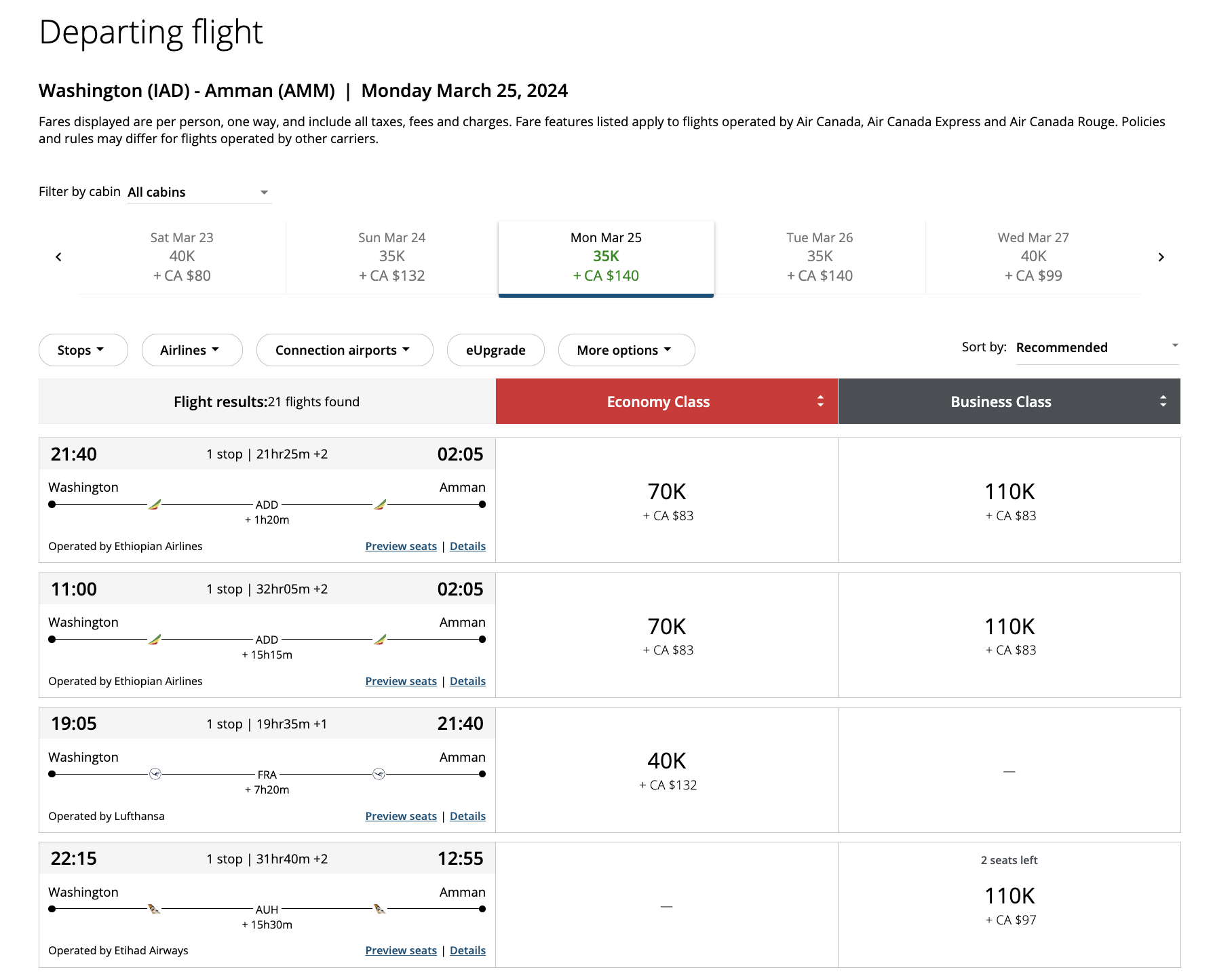Air canada star alliance partner award search Air canada star alliance partner award search
