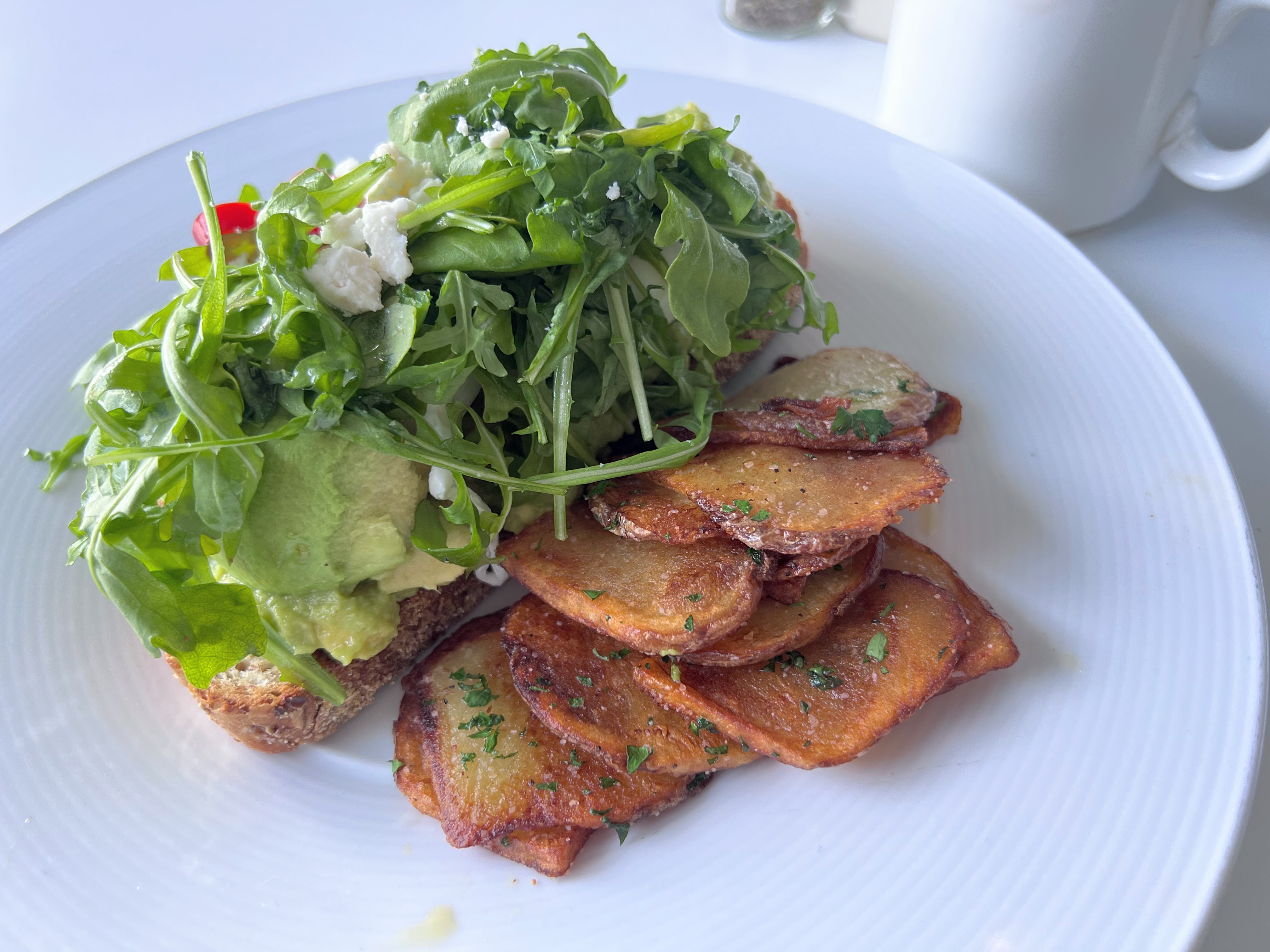Avocado toast at Sixty One Prime at Hawks Cay Resort
