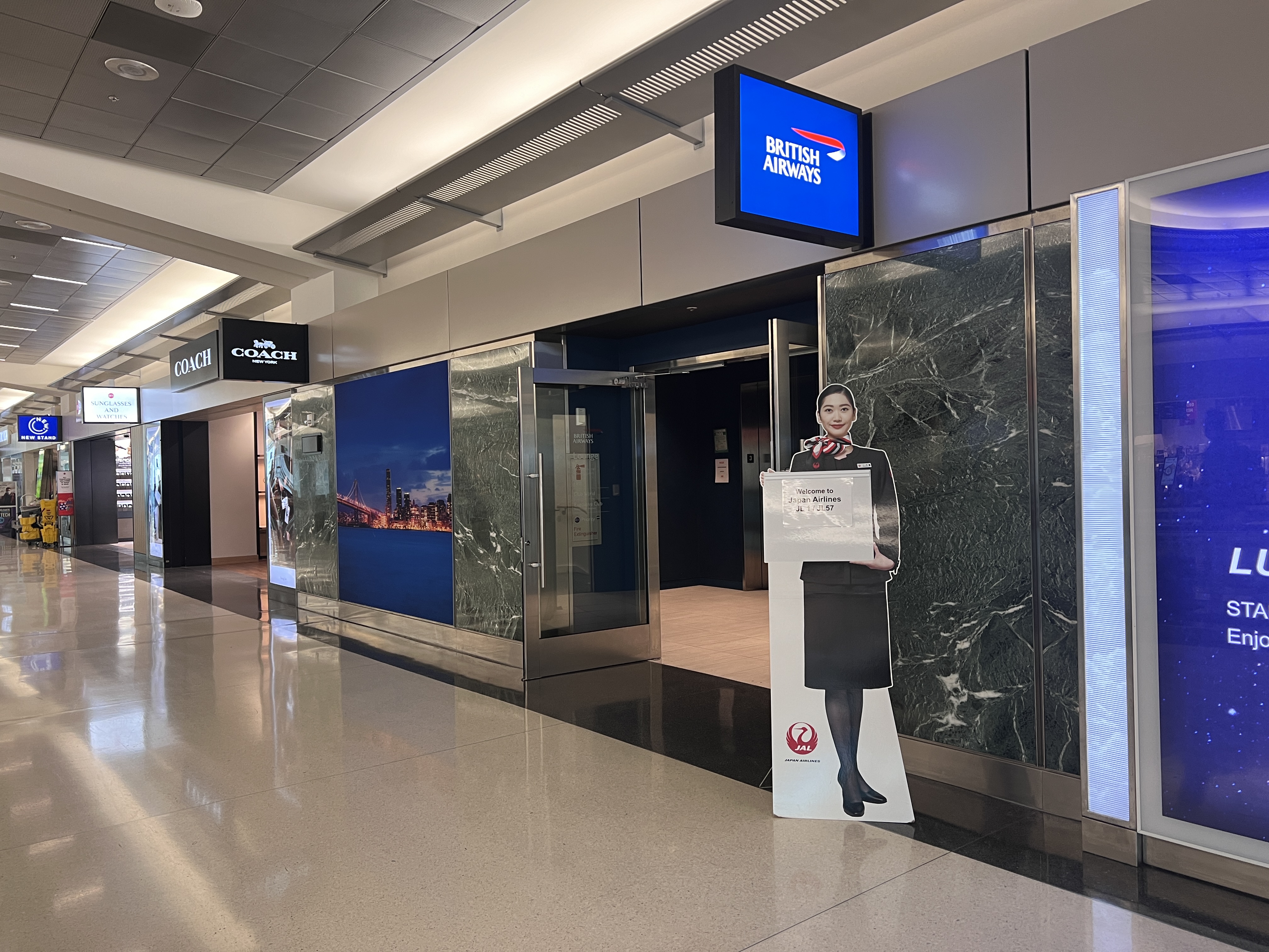 British Airways Lounge San Francisco entrance British Airways Lounge San Francisco entrance