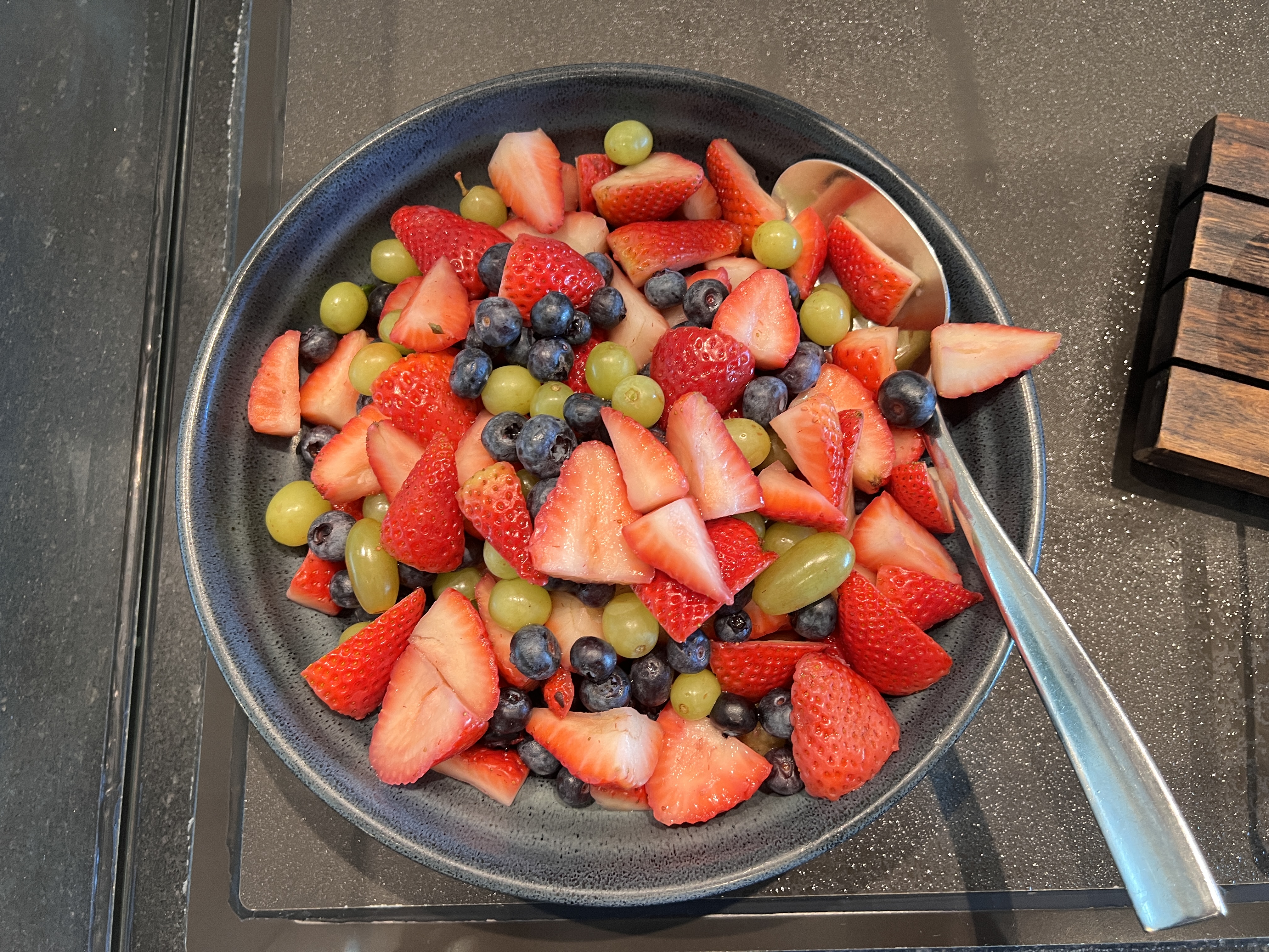 British Airways Lounge San Francisco fruit bowl British Airways Lounge San Francisco fruit bowl