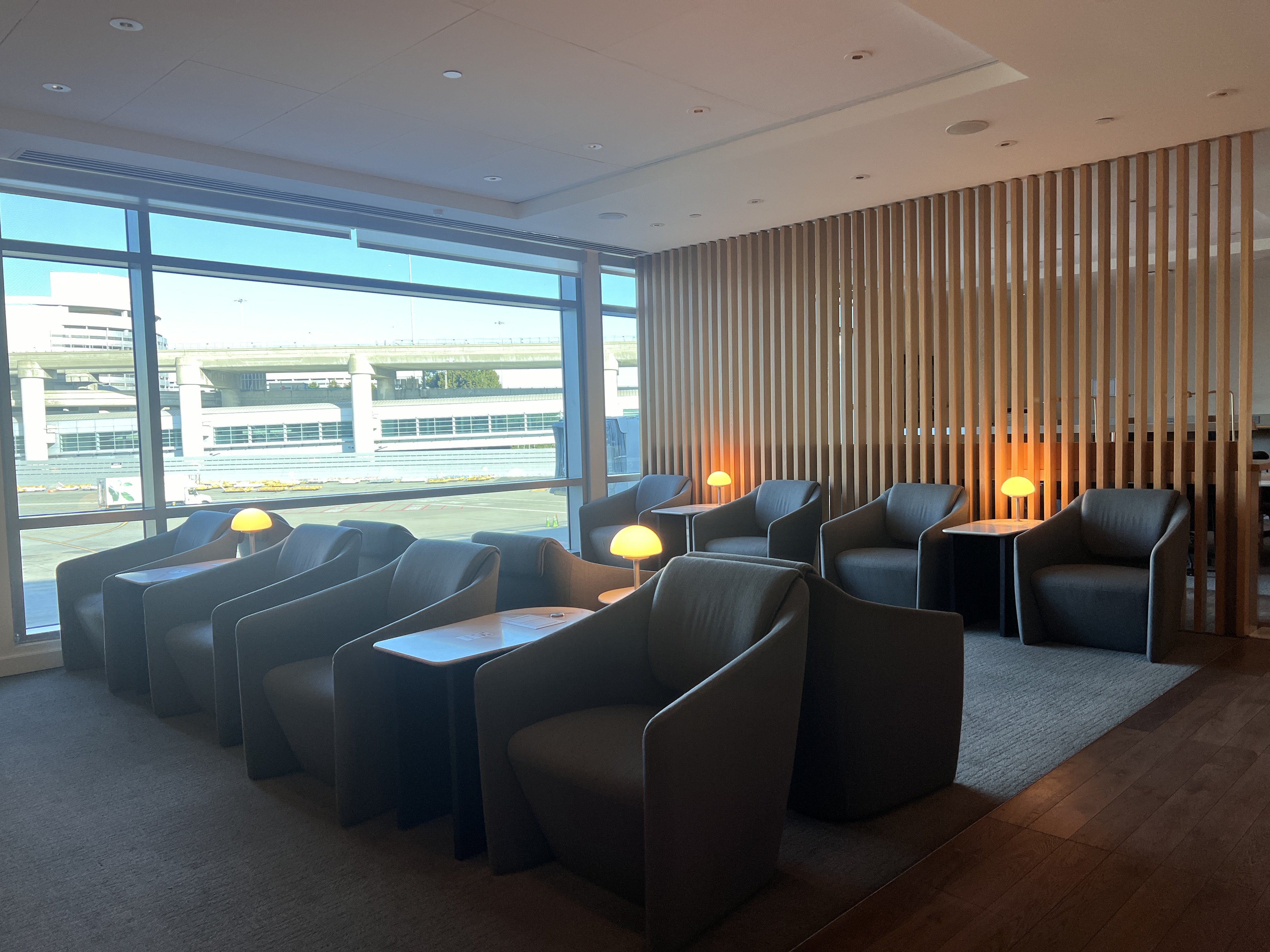 British Airways Lounge San Francisco seating area British Airways Lounge San Francisco seating area