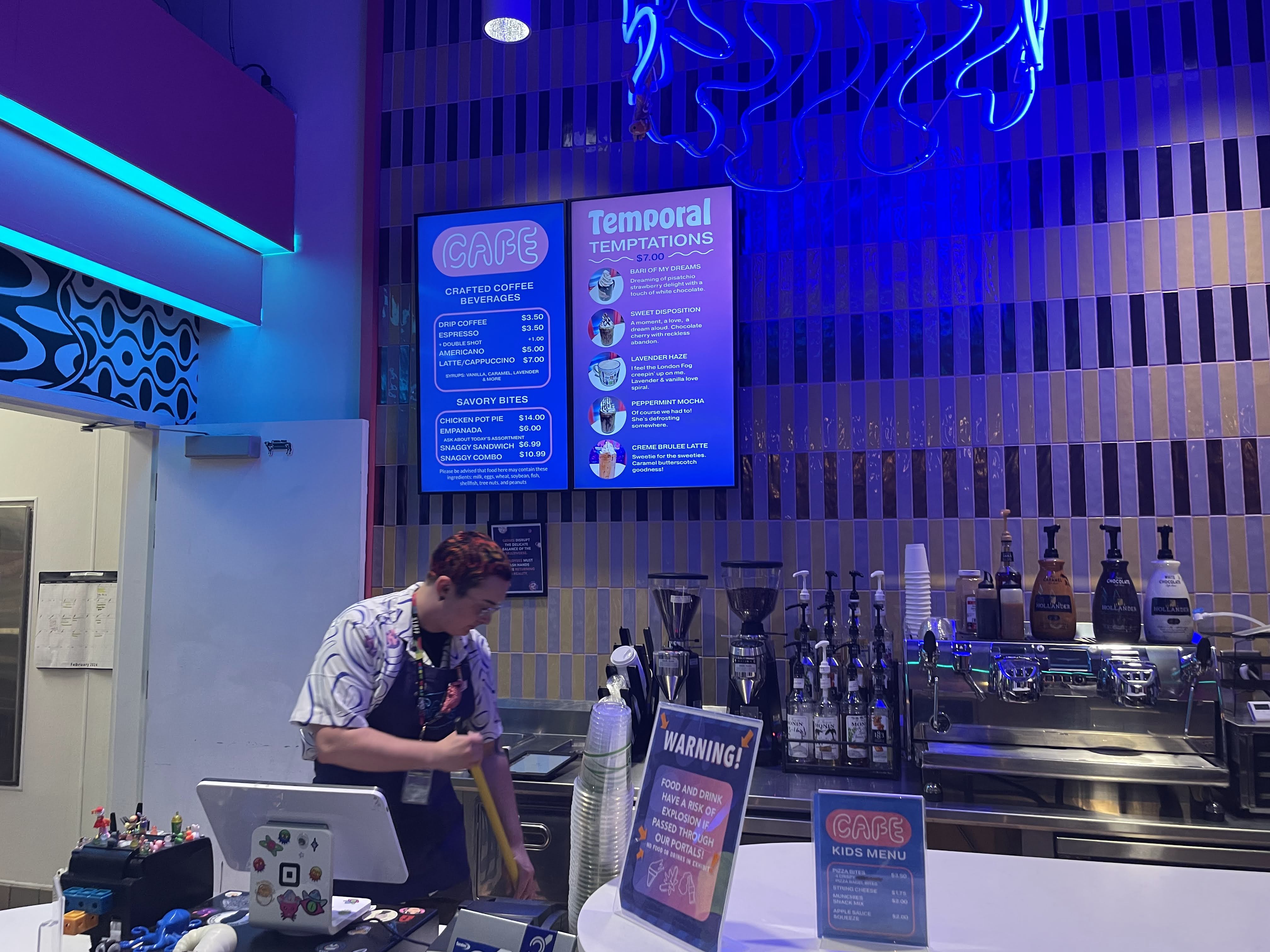 Cafe at Meow Wolf Grapevine The Real Unreal