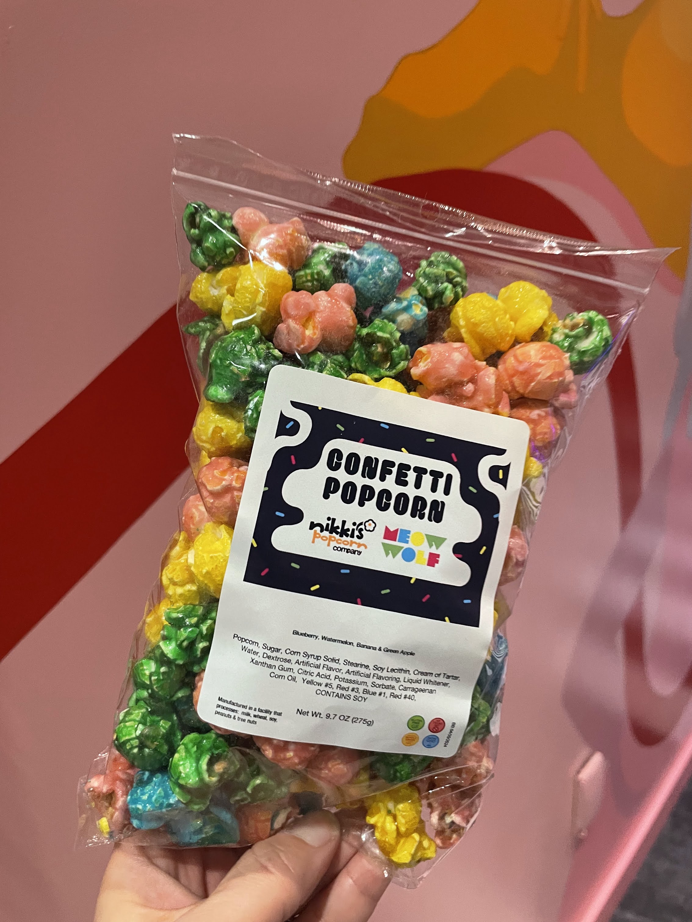 Cafe popcorn at Meow Wolf Grapevine The Real Unreal