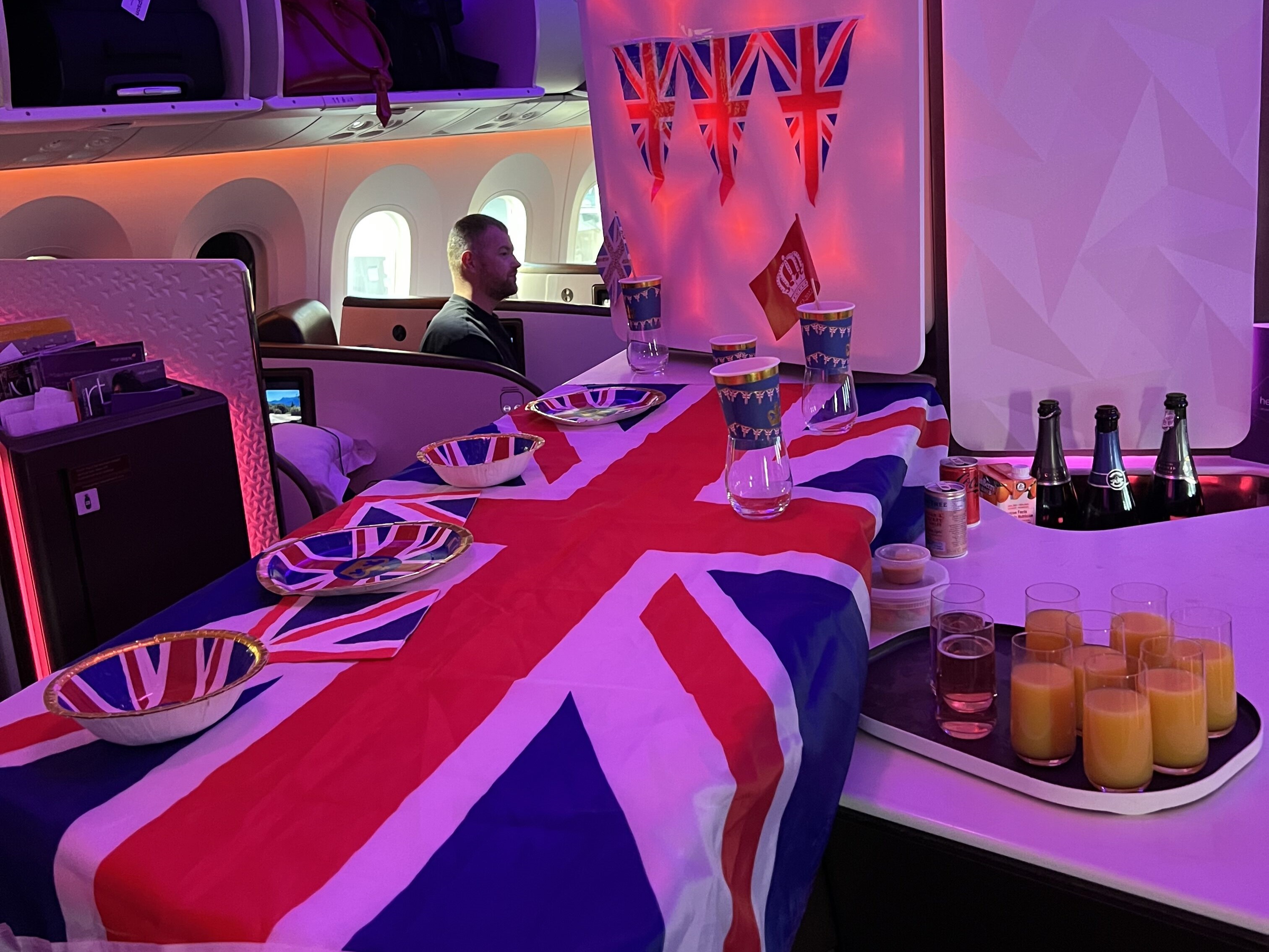 Coronation Decorations Virgin Atlantic Upper Class Coronation Decorations Virgin Atlantic Upper Class