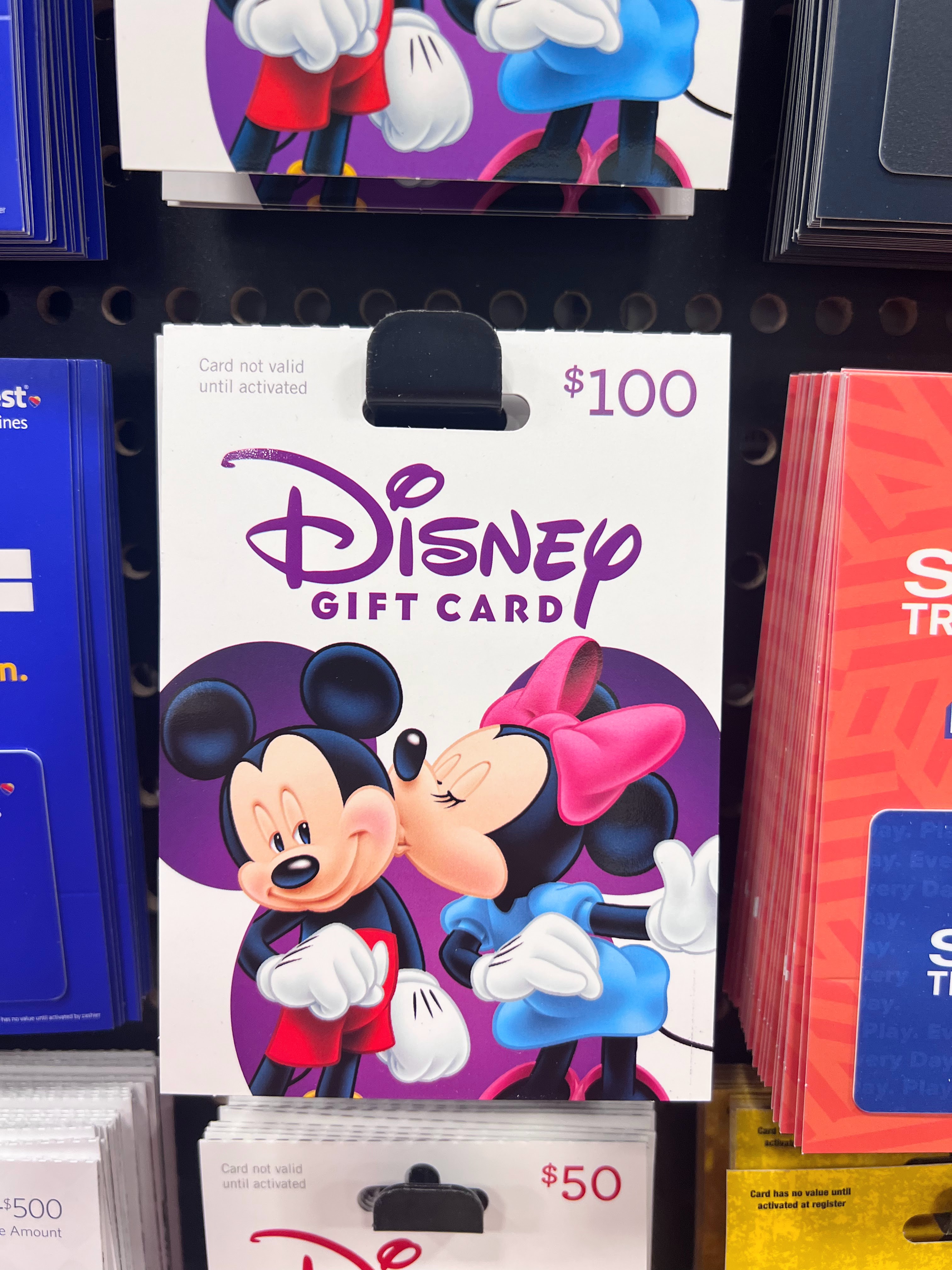Disney Gift Card at grocery store Disney Gift Card at grocery store