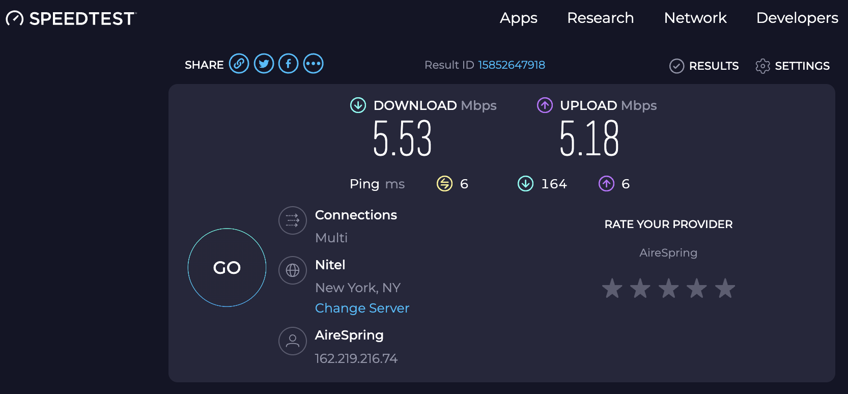 Dream Midtown wi fi speed Dream Midtown wi fi speed
