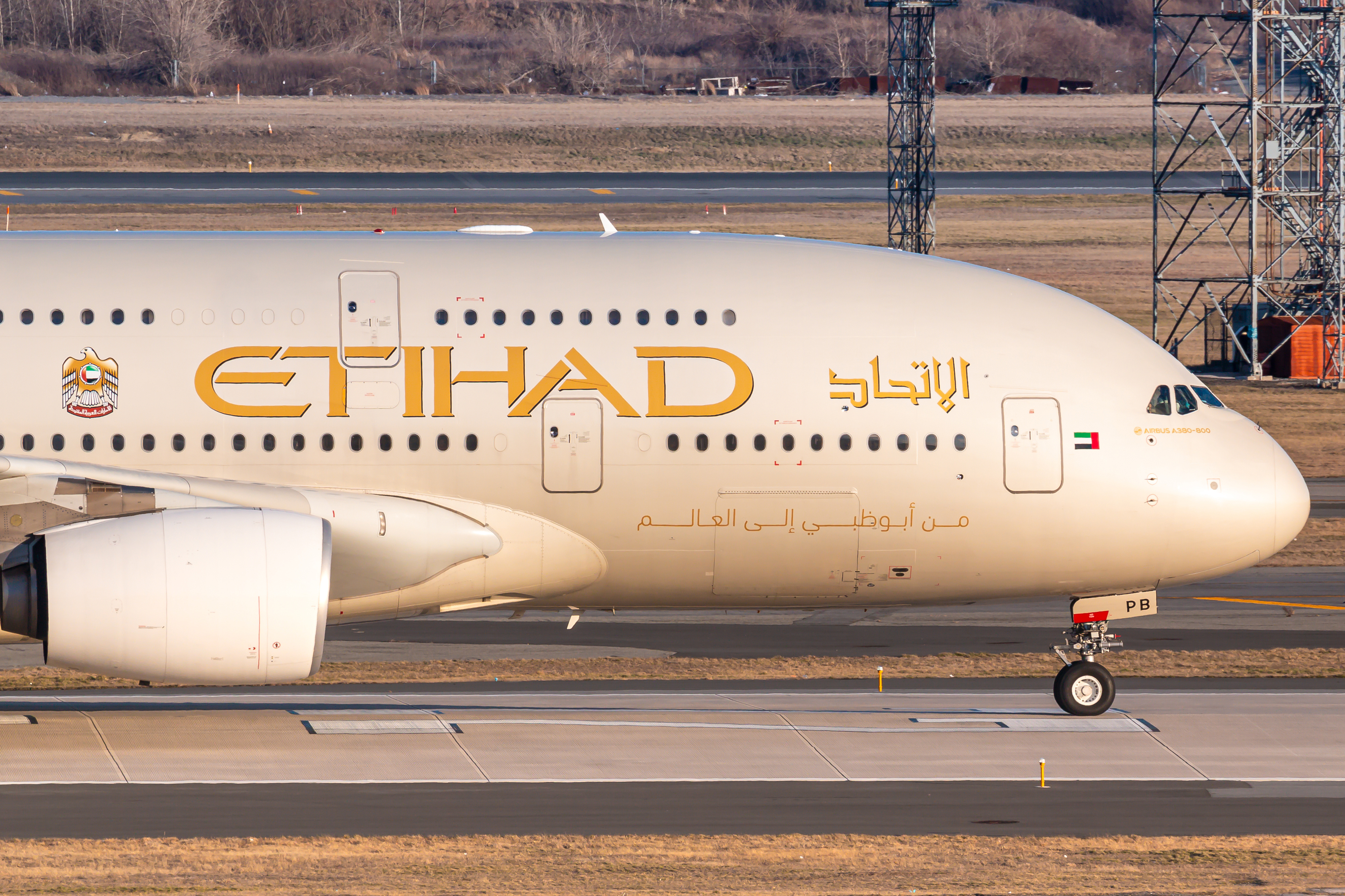Etihad A380 Taxi