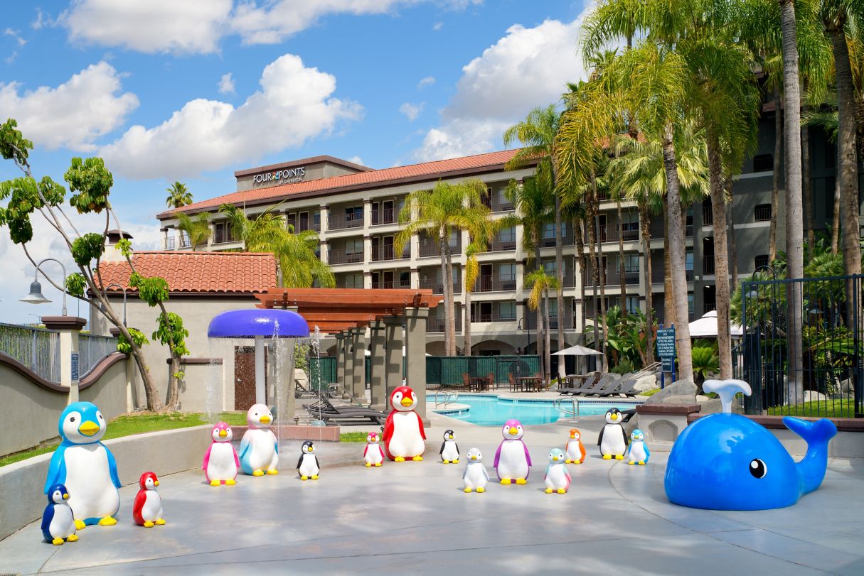 Four Points by Sheraton Anaheim view of Disneyland Four Points by Sheraton Anaheim splash zone