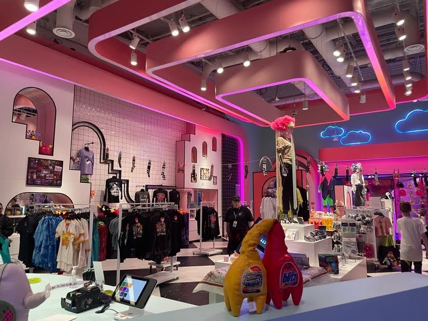 Gift shop at Meow Wolf Grapevine The Real Unreal 