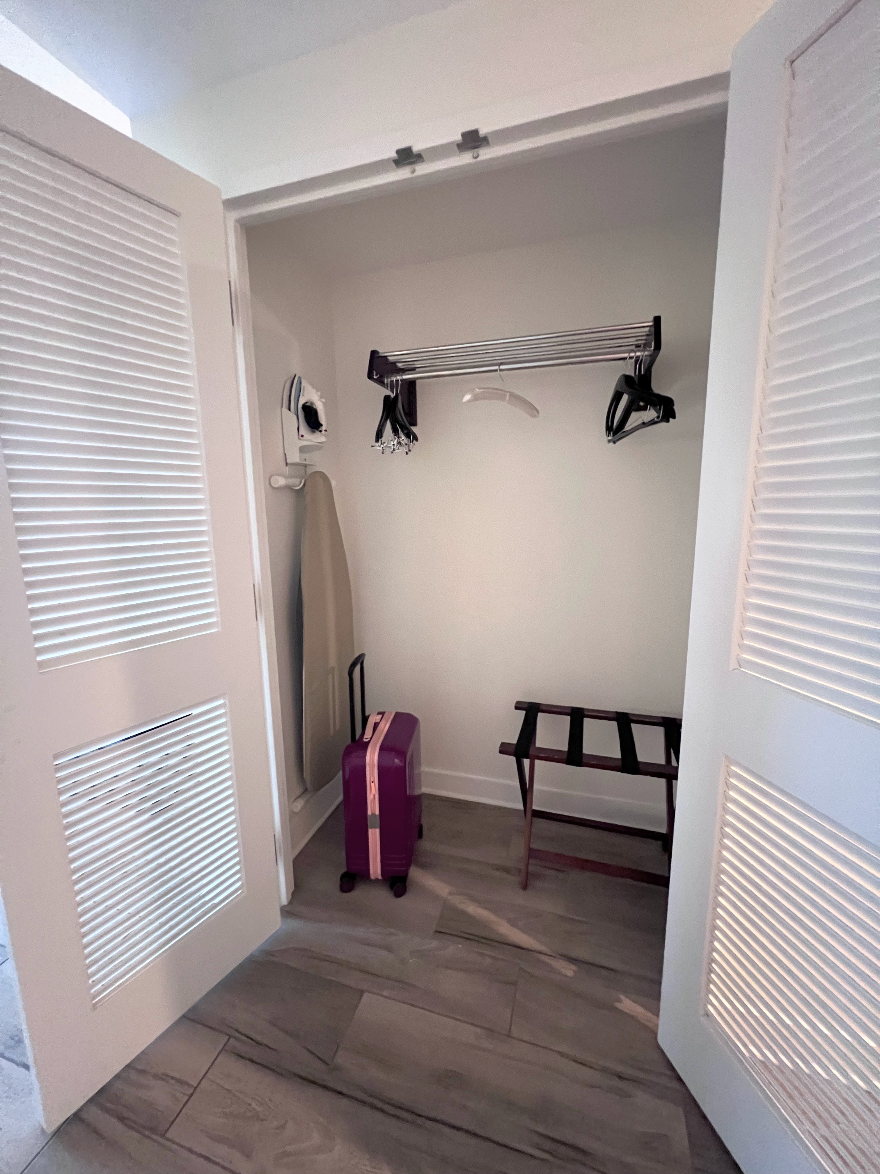 Hawks Cay Resort guest room closet