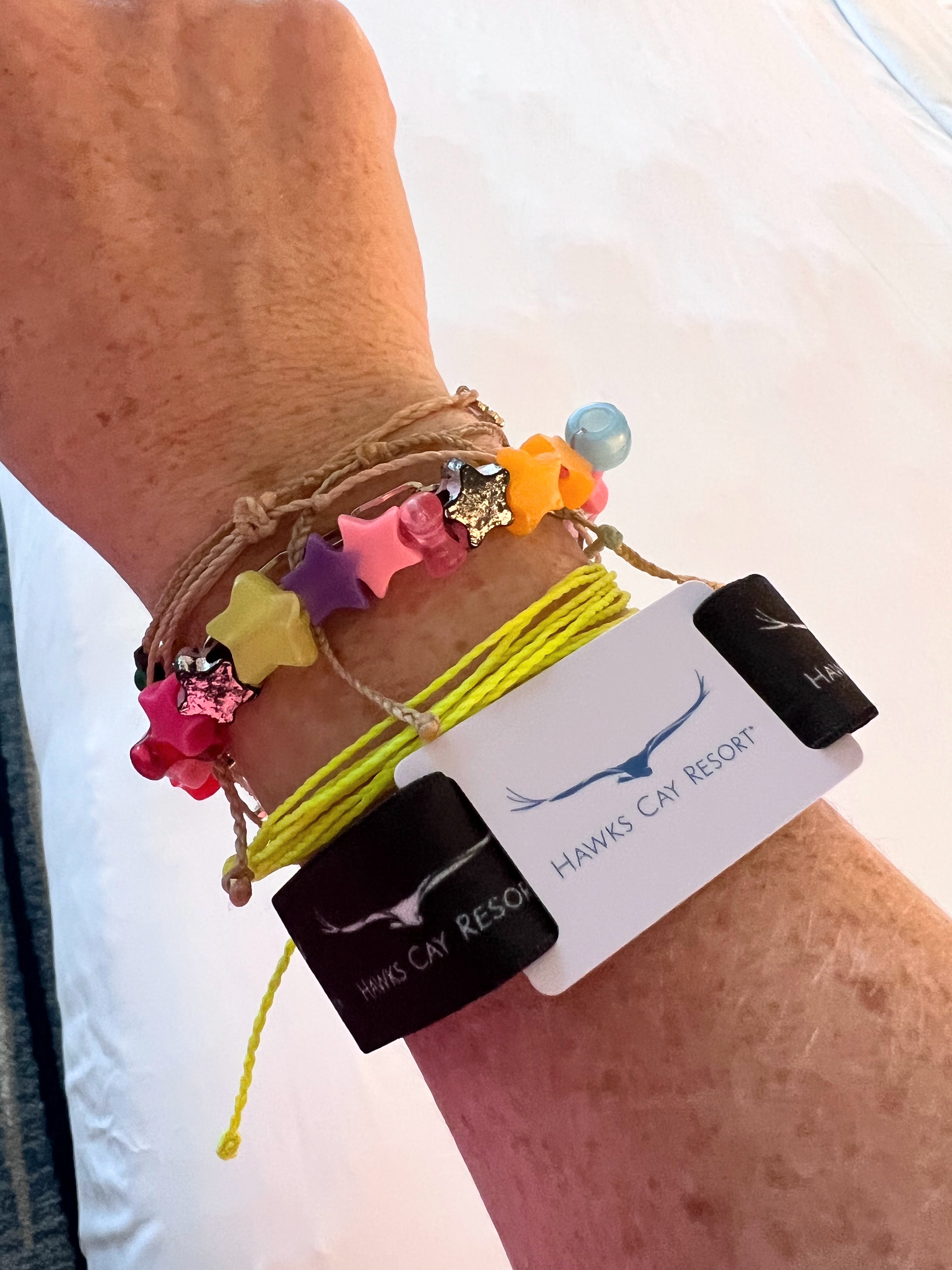Hawks Cay Resort key wrist band