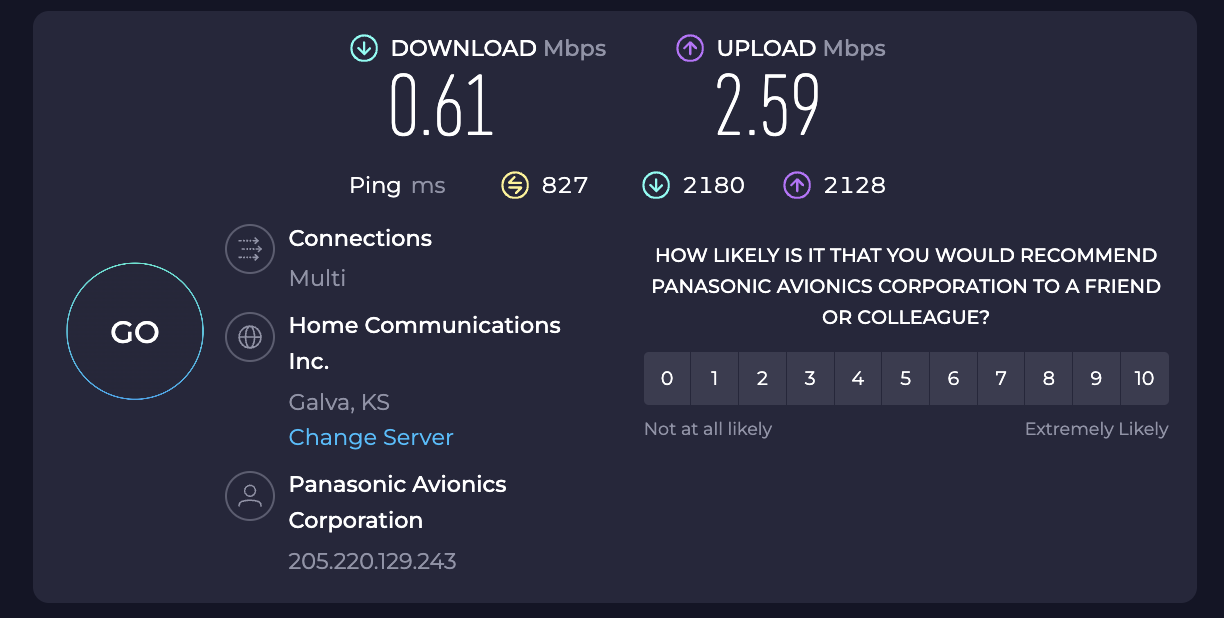 Japan Airlines 777 300er business class wifi speed test Japan Airlines 777 300er business class wifi speed test