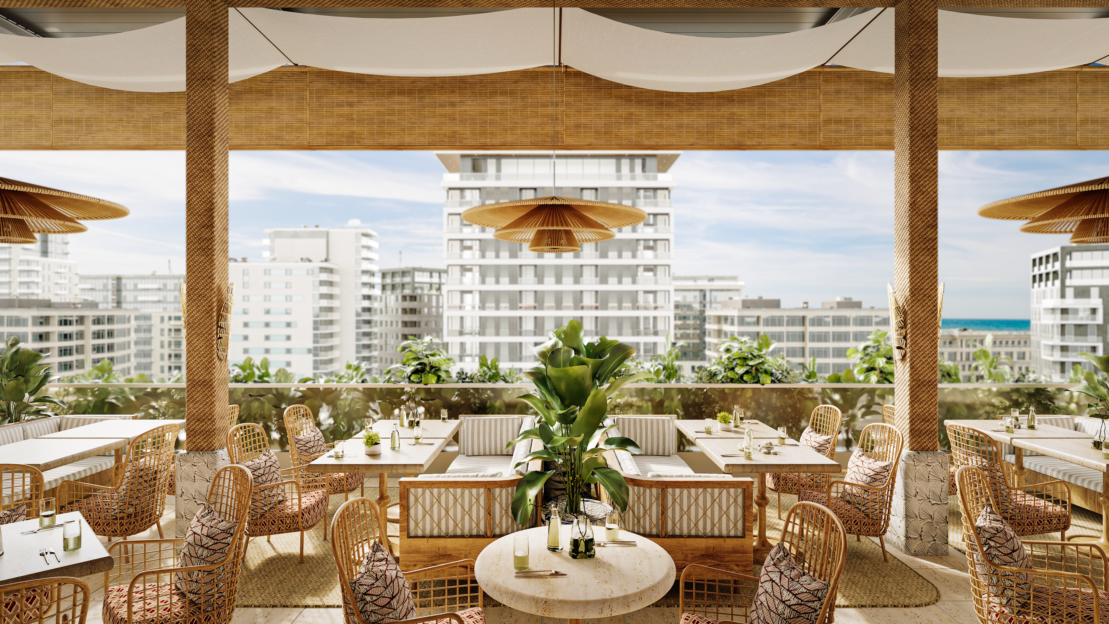 Ka Lai Waikiki Beach LXR Hotels Resorts Inyo Restaurant Rendering Ka Lai Waikiki Beach LXR Hotels Resorts Inyo Restaurant Rendering