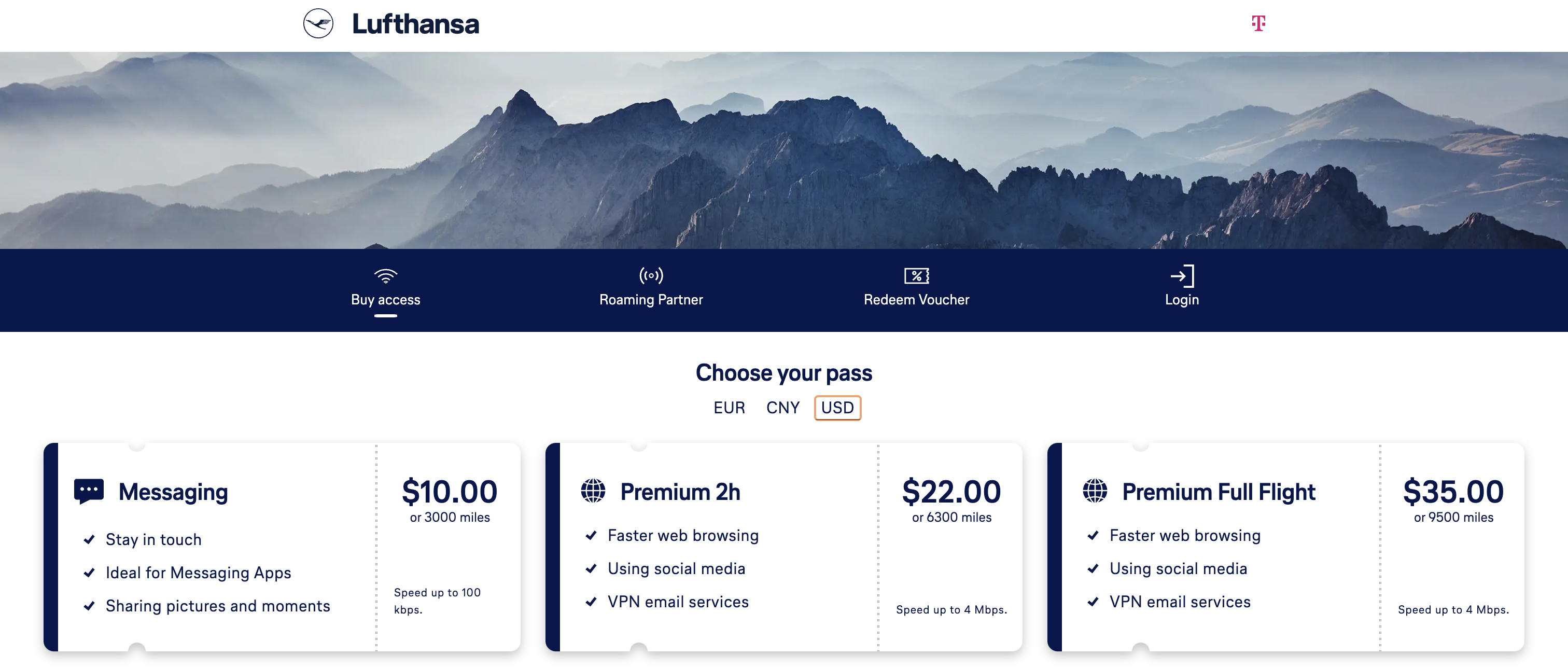 LH wifi pricing