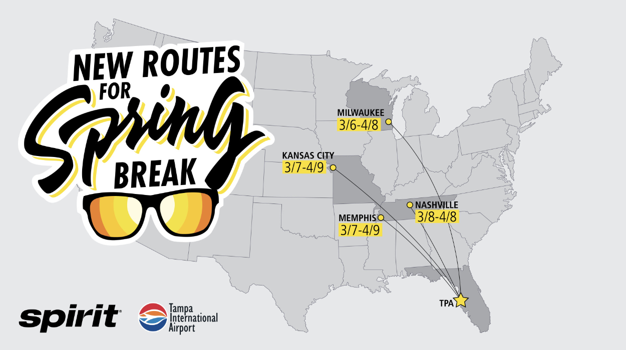 Spirit Spring Break Routes
