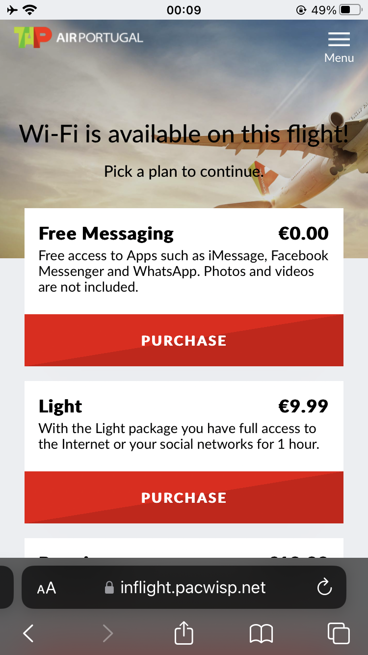 TAP Air Portugal A321LR neo business class EWR LIS free messaging option TAP Air Portugal A321LR neo business class EWR LIS free messaging option