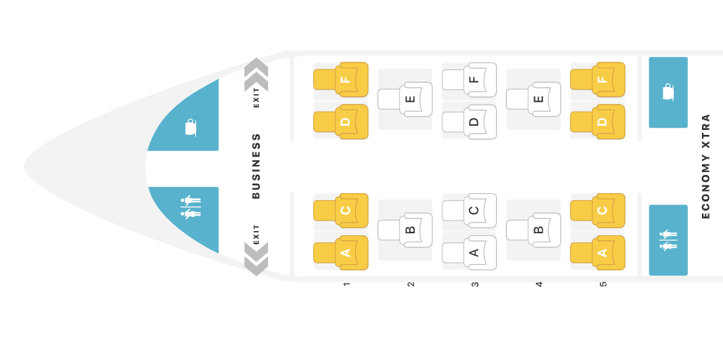 TAP Air Portugal A321LR neo business class seat map TAP Air Portugal A321LR neo business class seat map