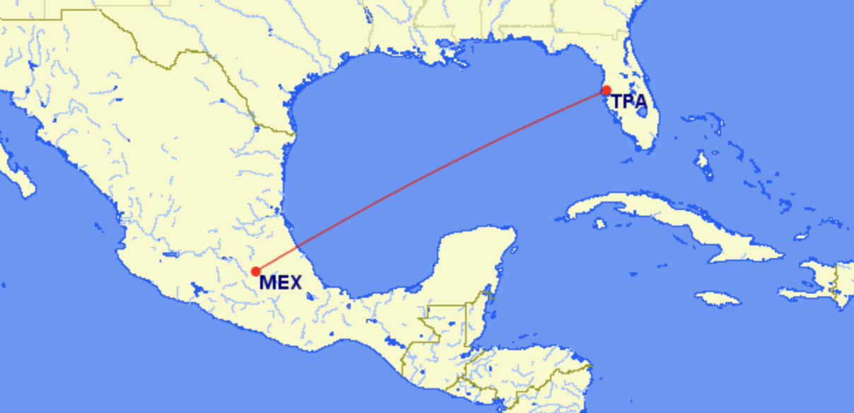 Tampa to Mexico Tampa to Mexico