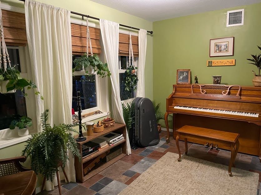 The Delaney House music room at Meow Wolf Grapevine The Real Unreal