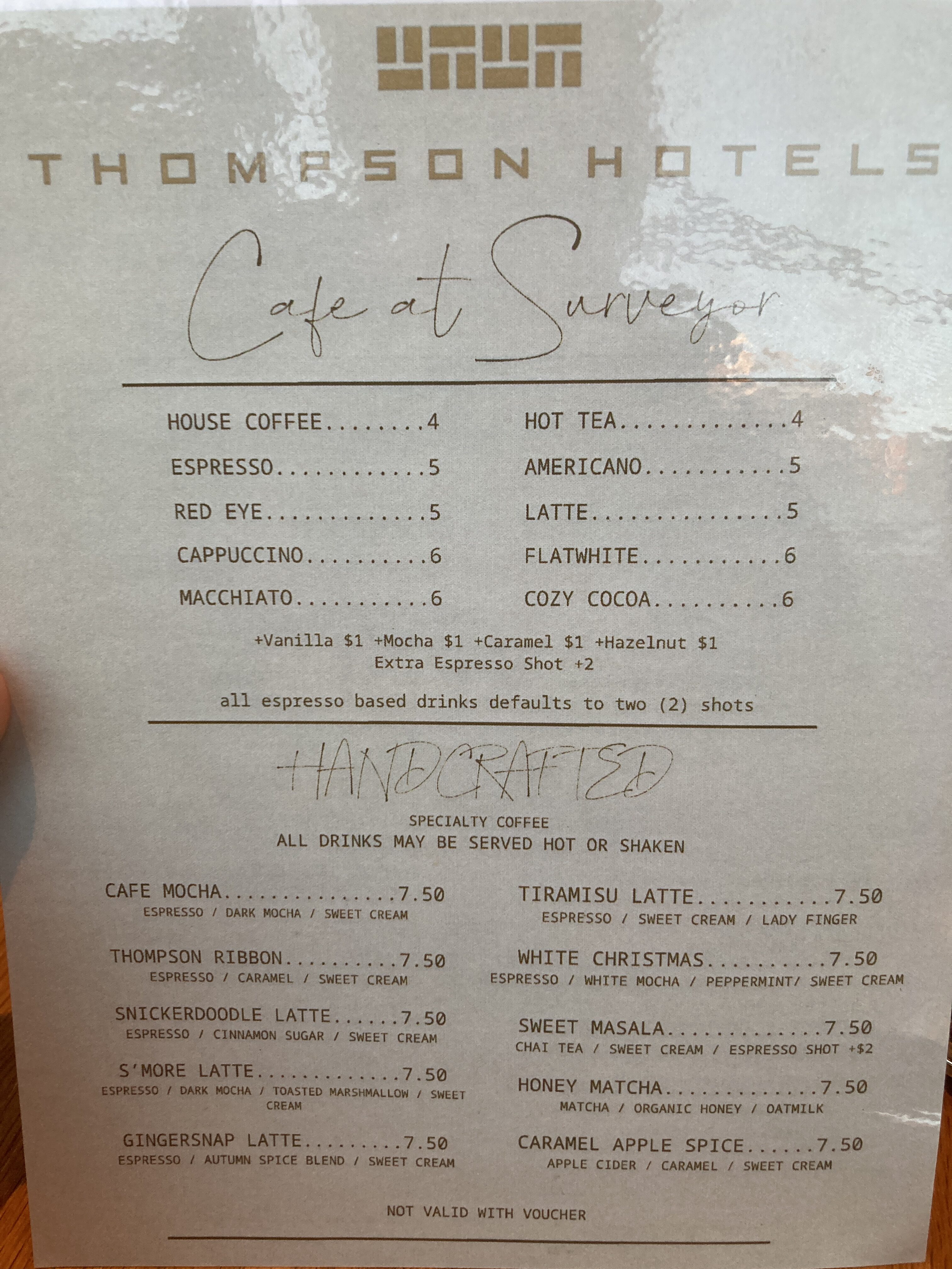 Thompson Washington DC Surveyor drink menu JPG