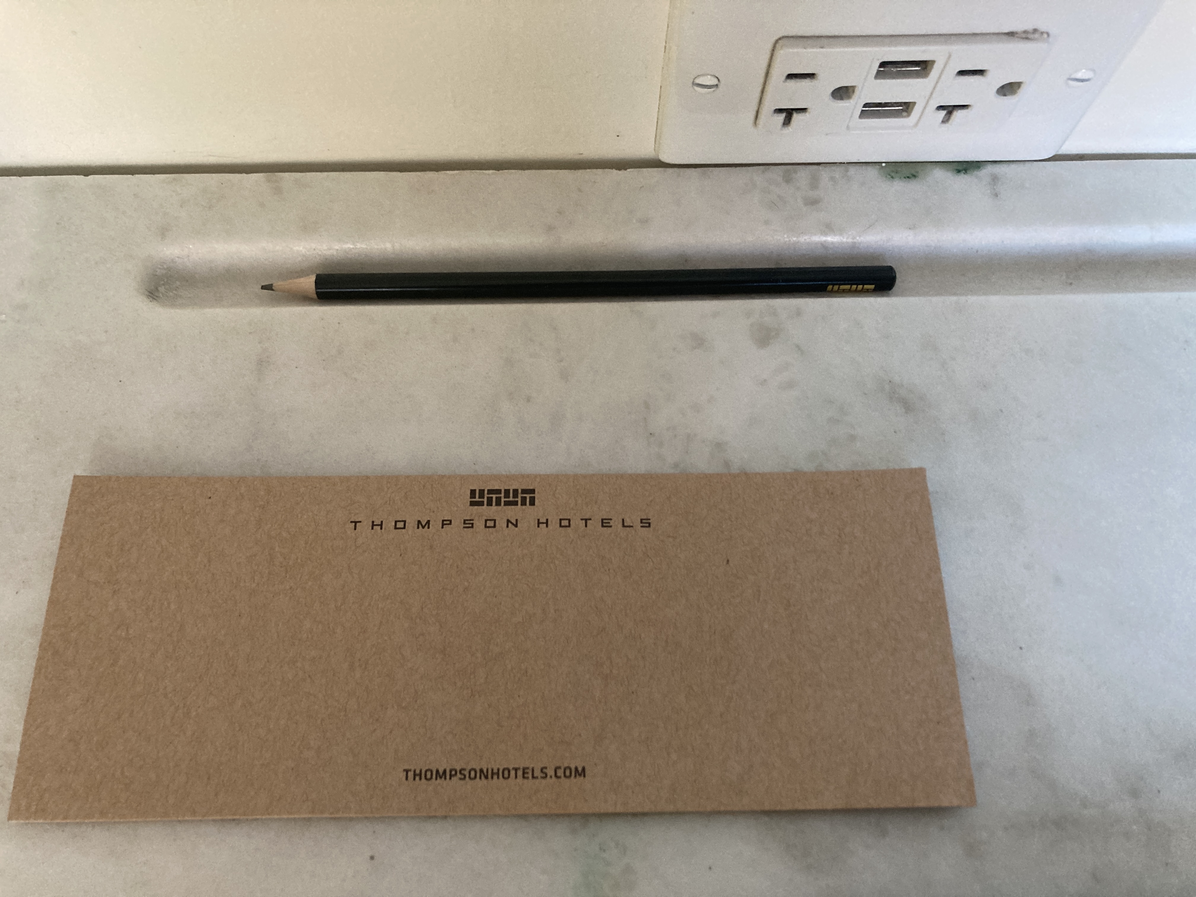Thompson Washington DC junior suite desk notepad