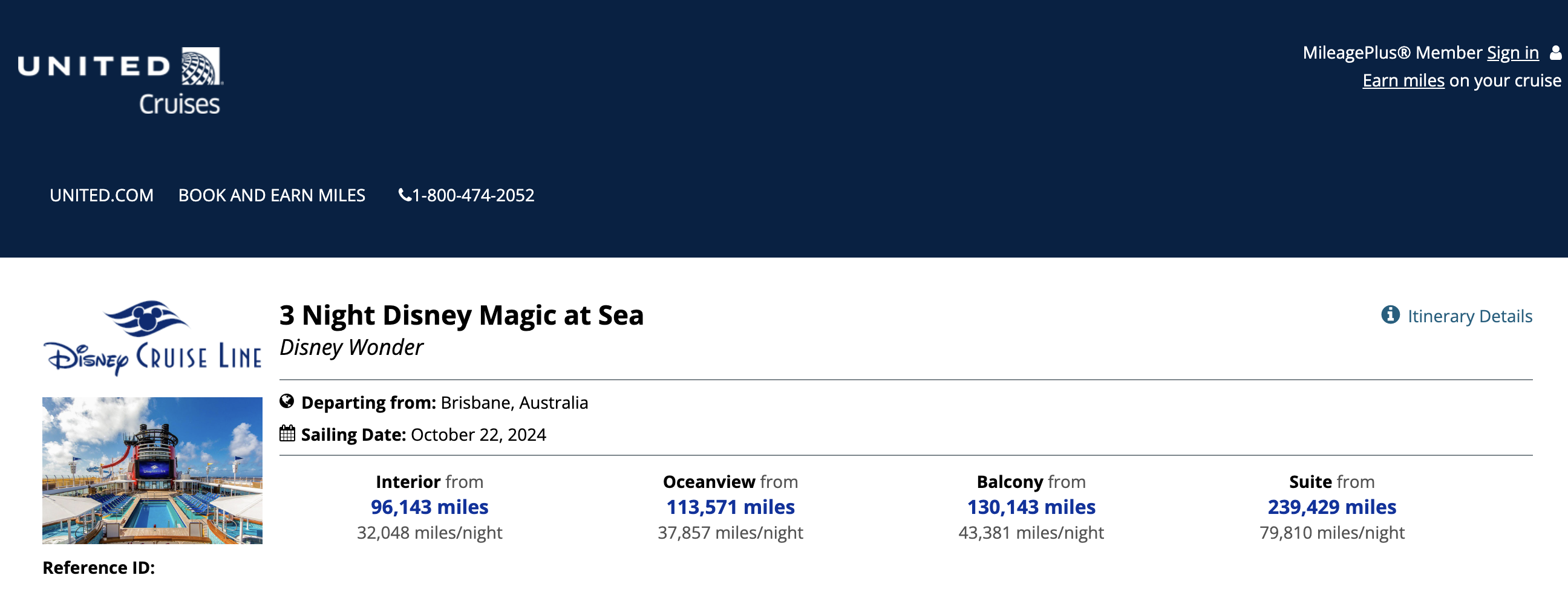 Using United Miles to book a Disney Cruise Using United Miles to book a Disney Cruise