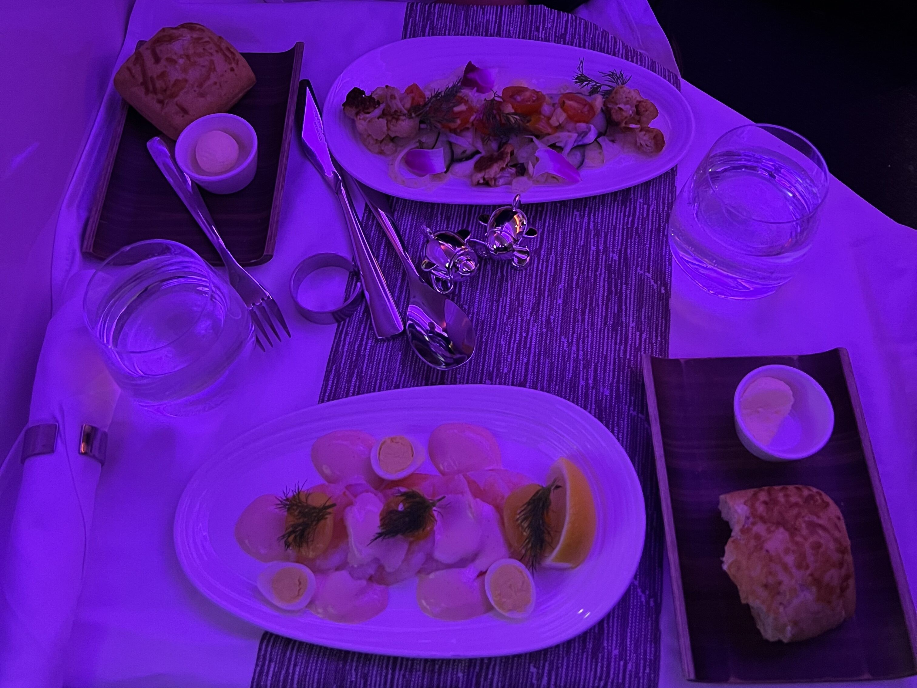 Virgin Atlantic Dinner Offerings LAX LHR Virgin Atlantic Dinner Offerings LAX LHR