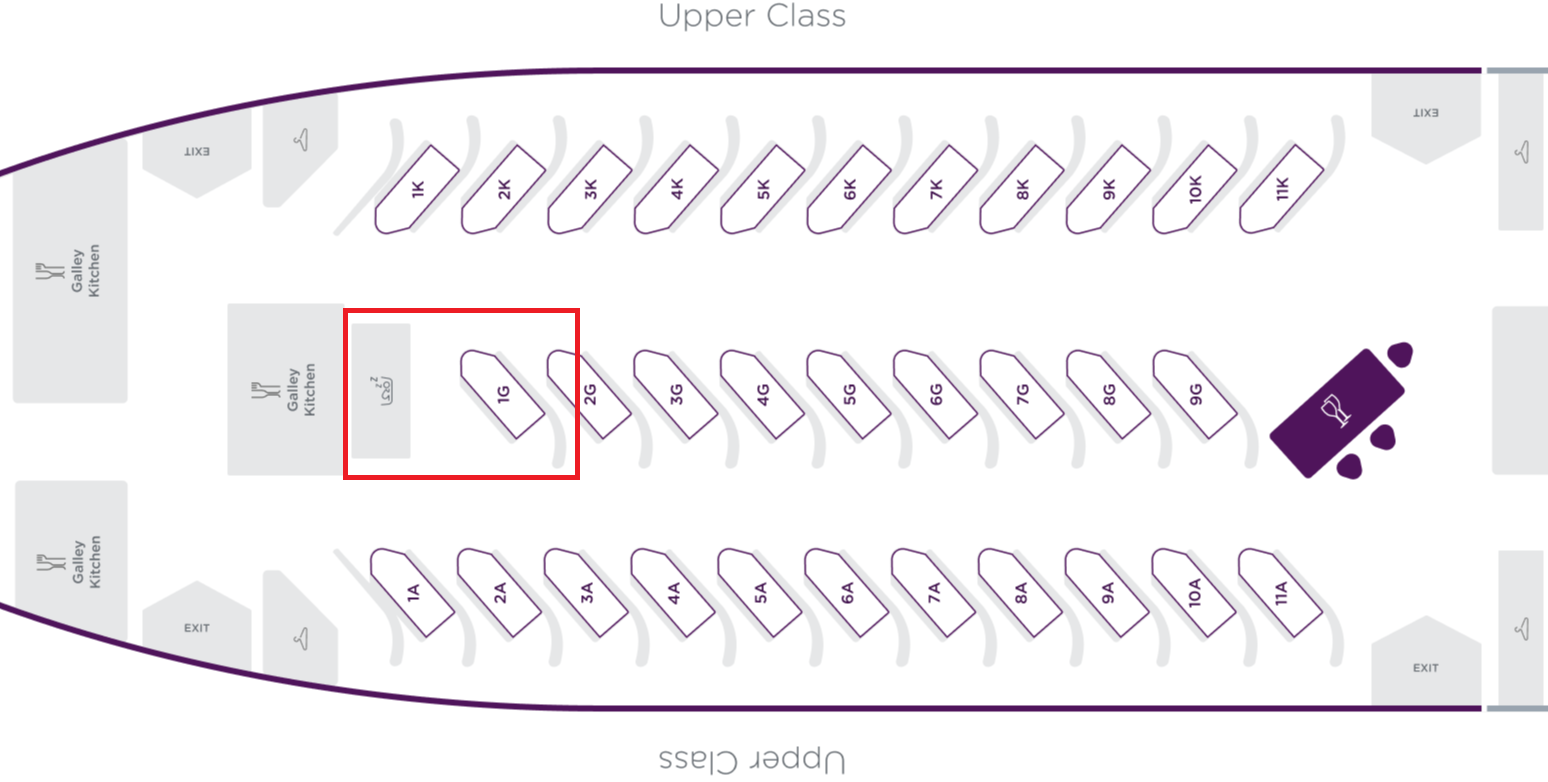 Virgin Upper Class B787 9 bassinet Virgin Upper Class B787 9 bassinet