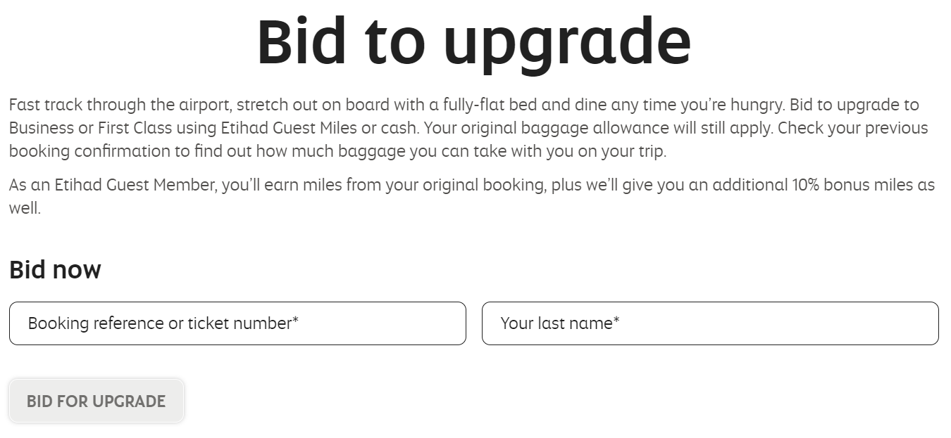 Etihad bid for upgrade