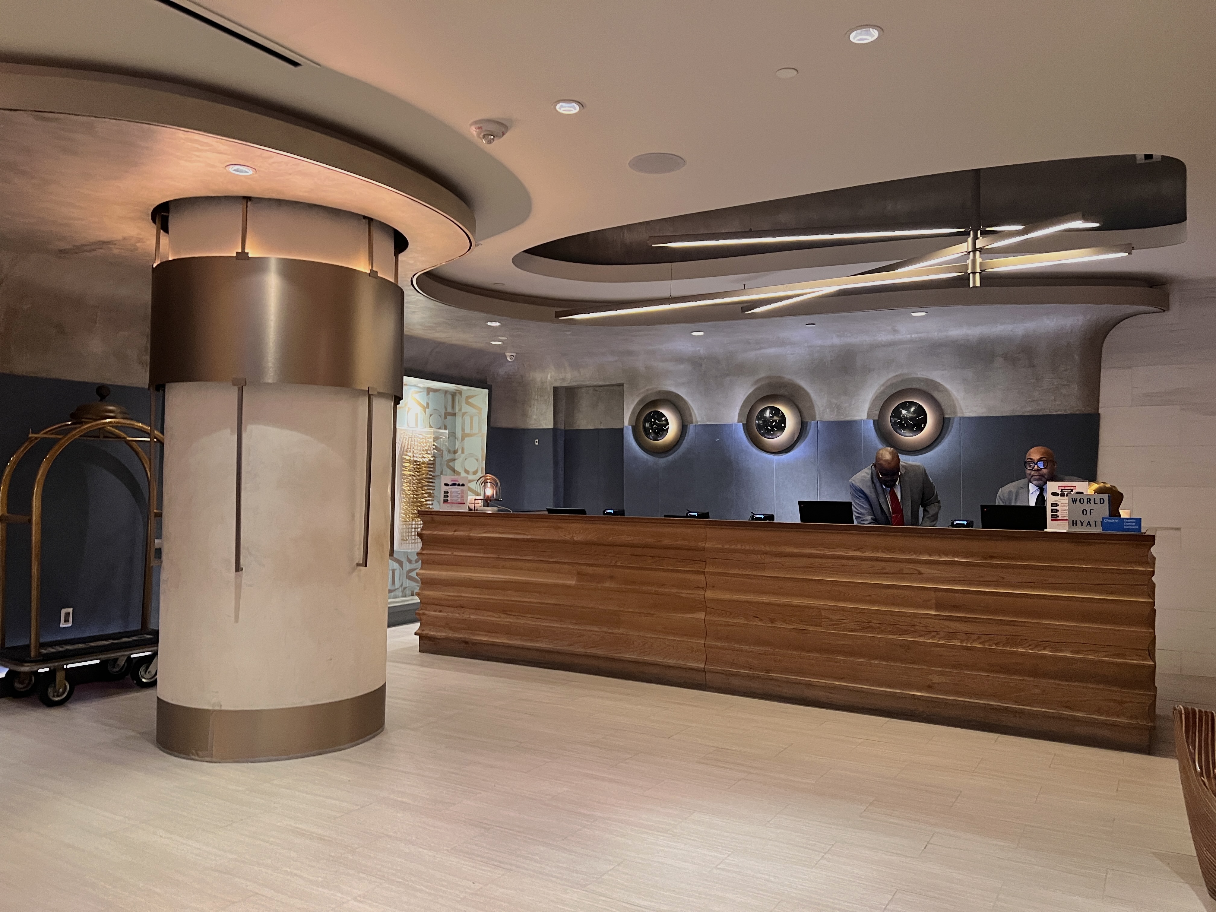 Hyatt Dream Midtown check in desk Hyatt Dream Midtown check in desk