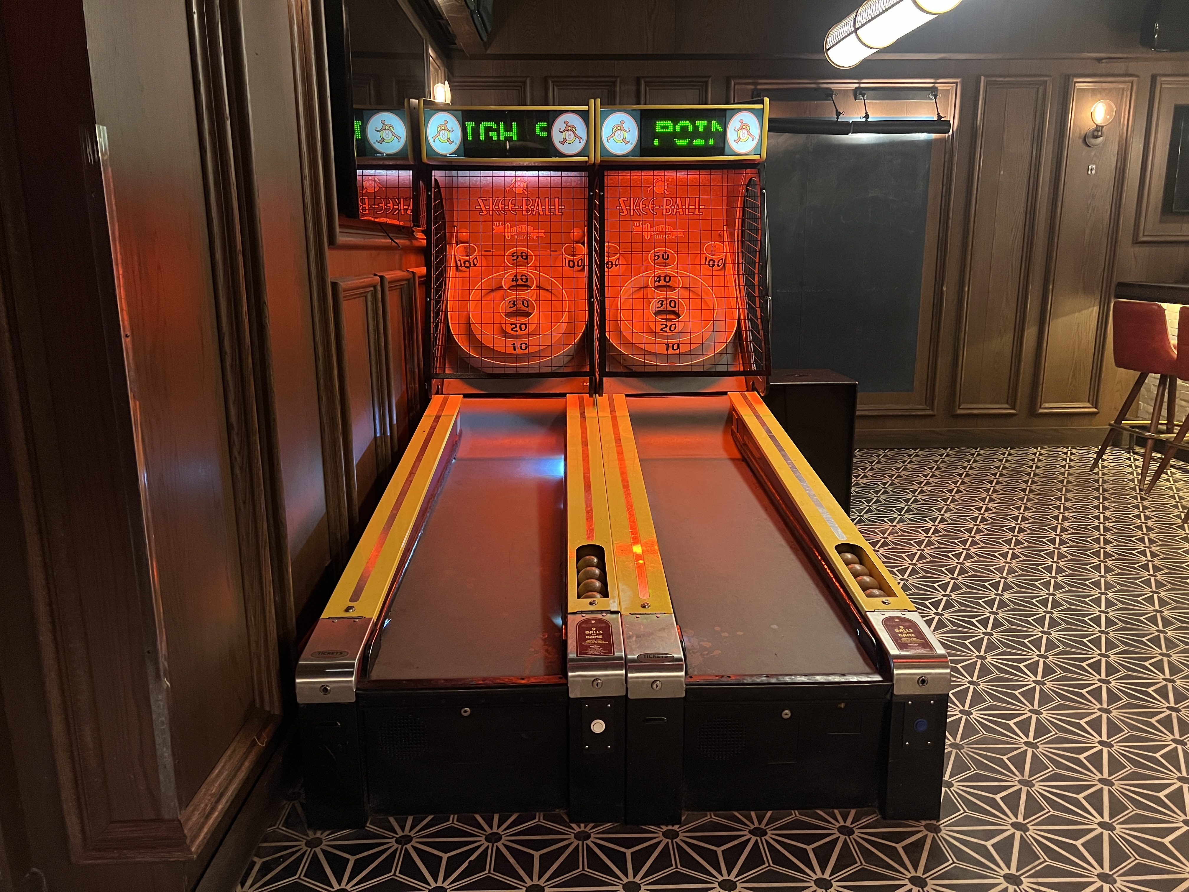 Hyatt Dream Midtown Fishbowl skeeball Hyatt Dream Midtown Fishbowl skeeball