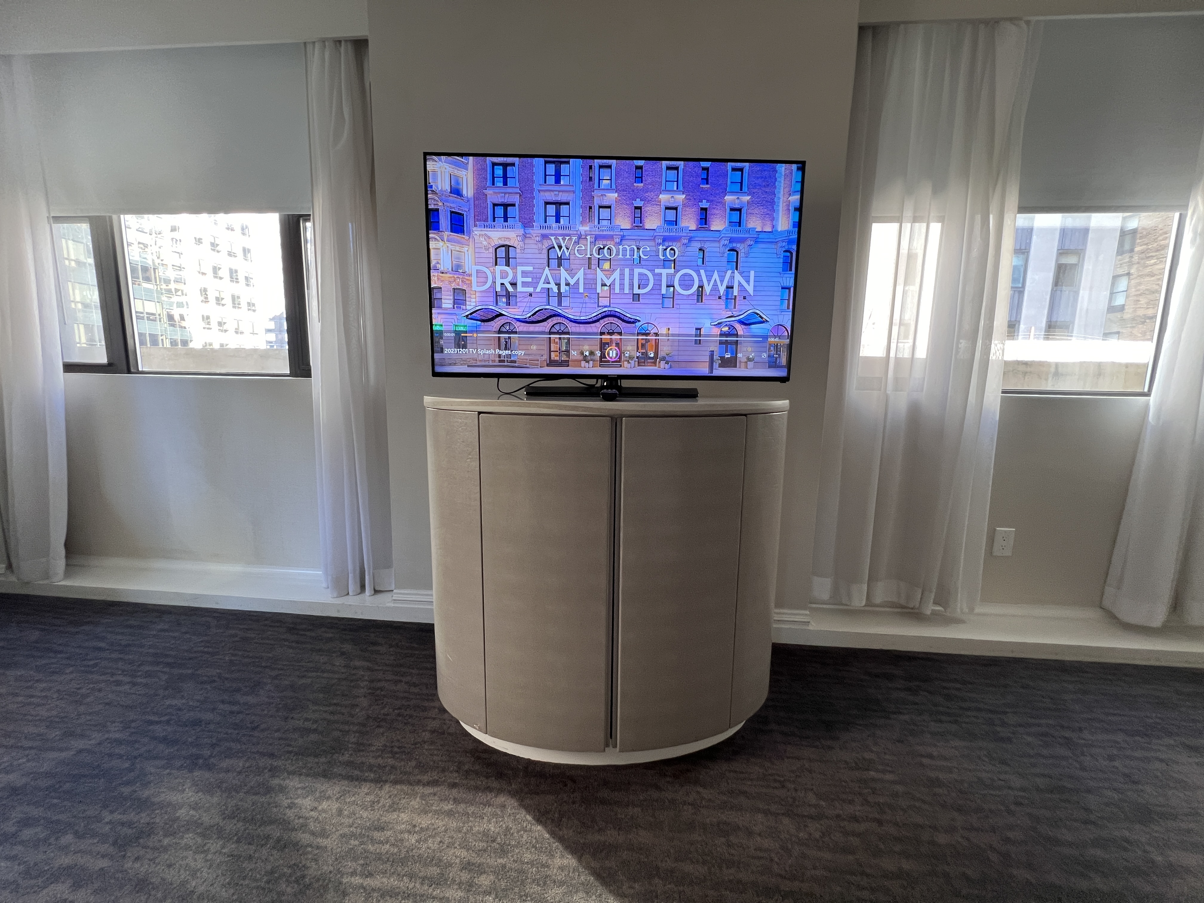 Hyatt Dream Midtown room tv Hyatt Dream Midtown room tv
