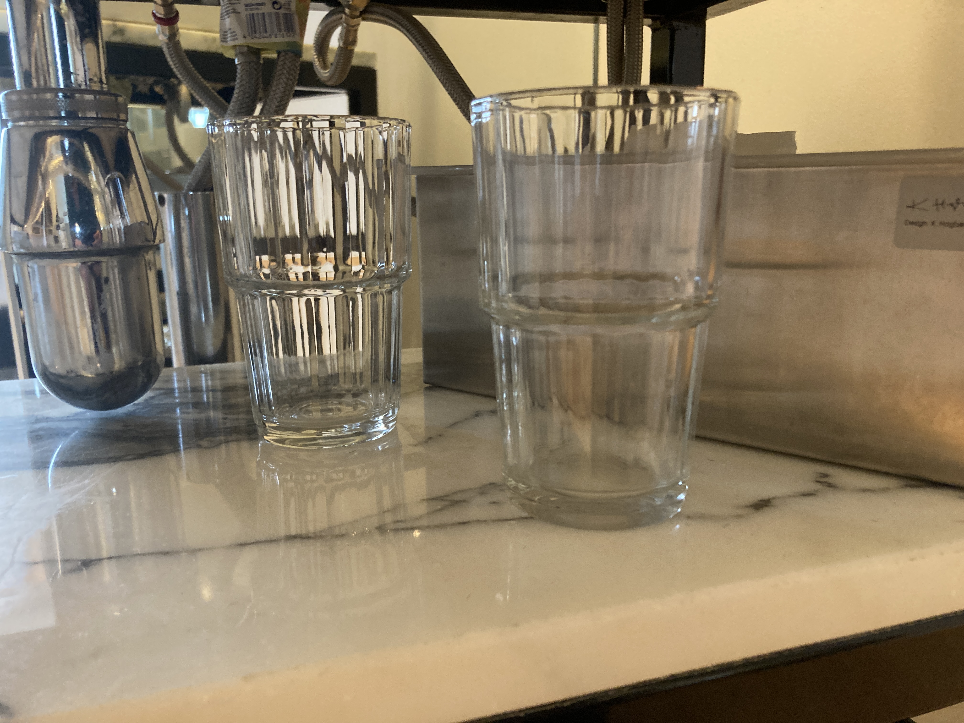 101 Hotel Reykjavik bathroom glasses under sink