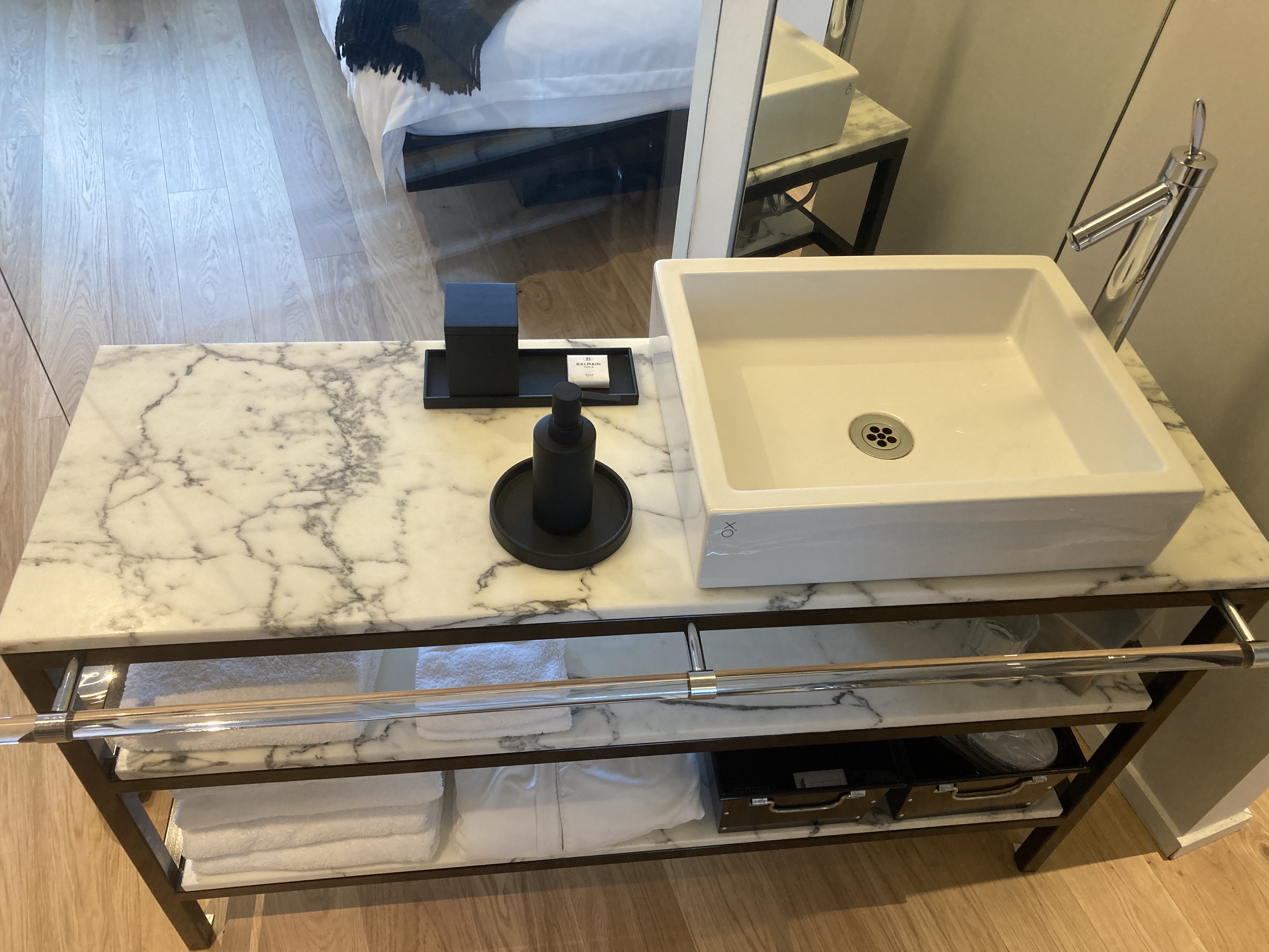 101 Hotel Reykjavik bathroom sink and stand